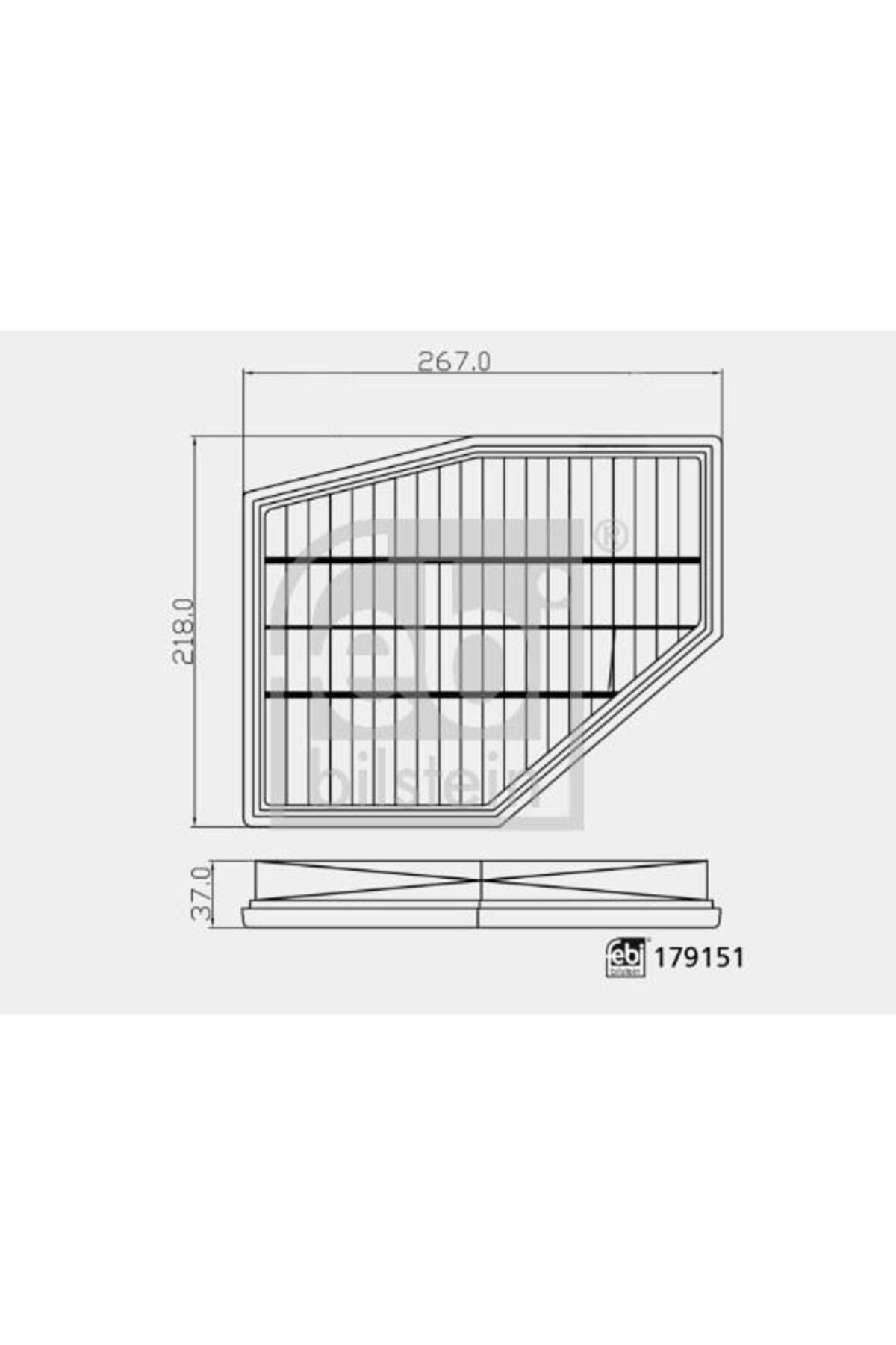 FEBİ Bmw Hava Filtresi Sol (zyl. 5-8) Bmw G30 G11 G12 G15 G16 - 179151