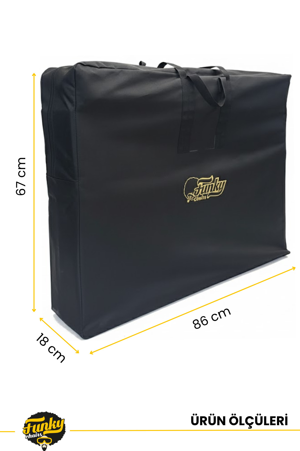 Funky Chairs 600D Oxford Kumaş Kamp Sandalyesi Bebek Arabası Tekerlekli Sandalye Piknik Seti Taşıma Çantası fotoğrafı 2 (önizleme)