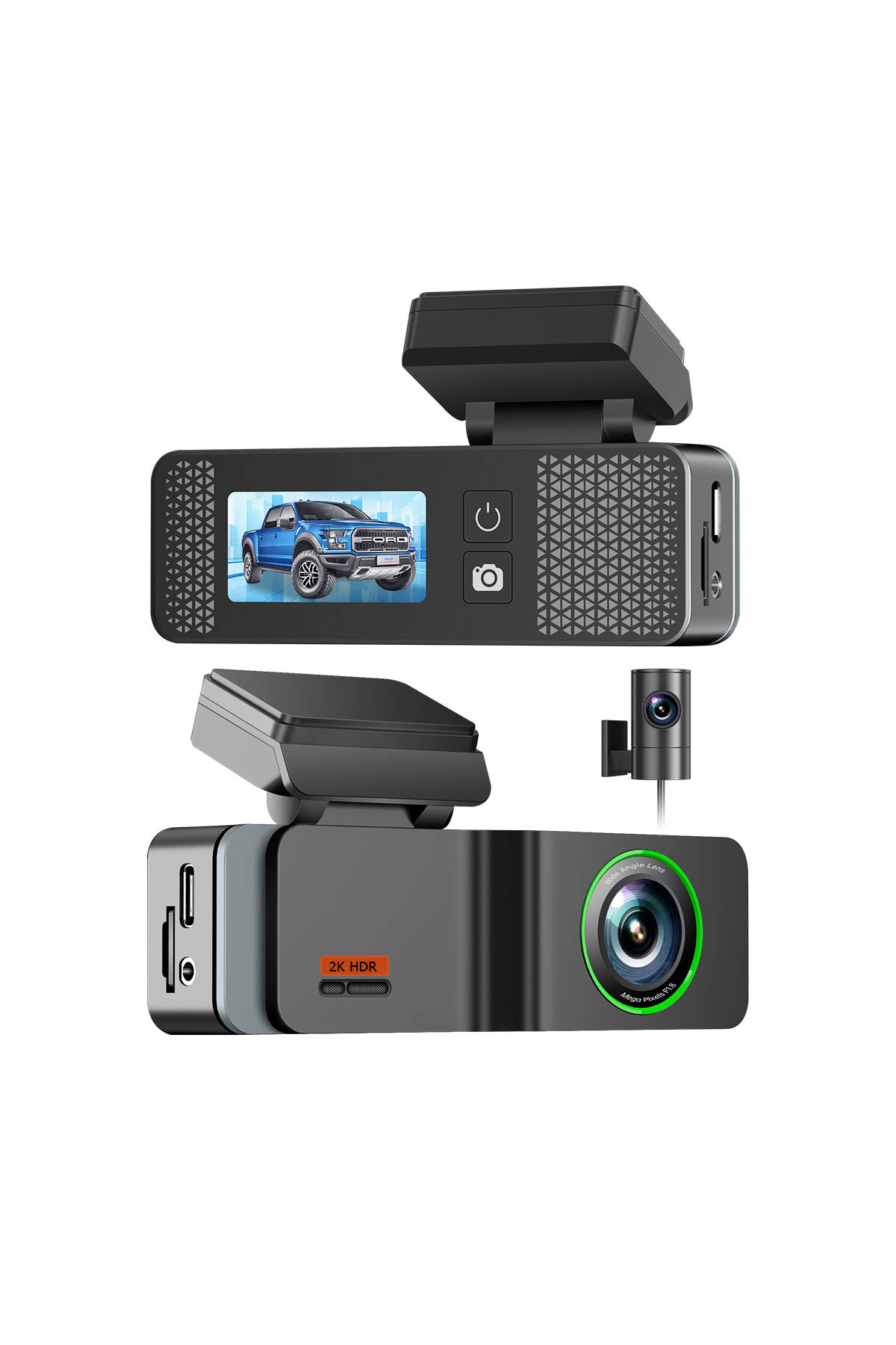 Aopi Araç içi Kamerası 2K 1.5 İnç Wifi Ön Ve Arka