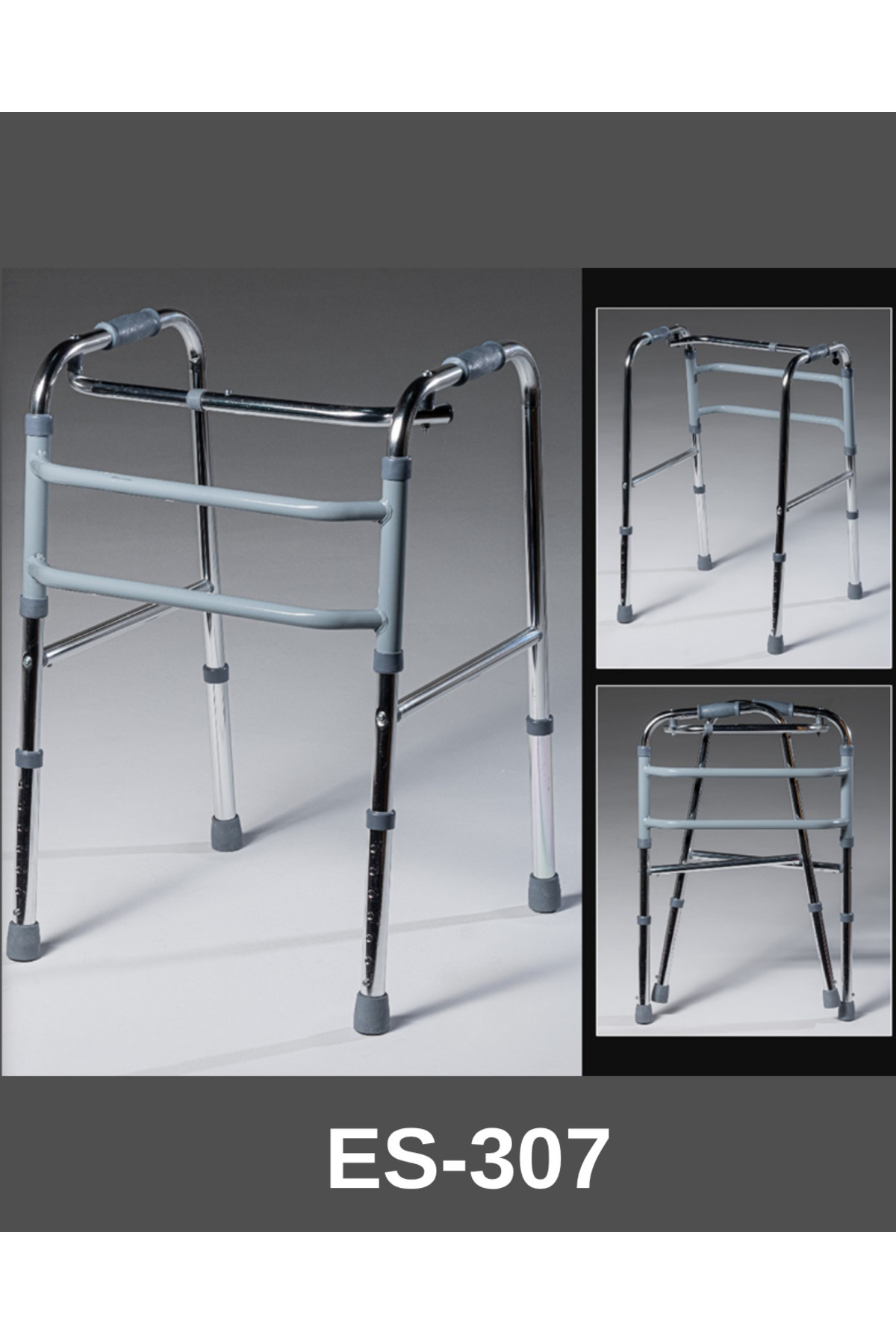 ES MEDİKAL Walker Yürüteç Hasta Yaşlı Yürüme Desteği Baston Tutamak Destek