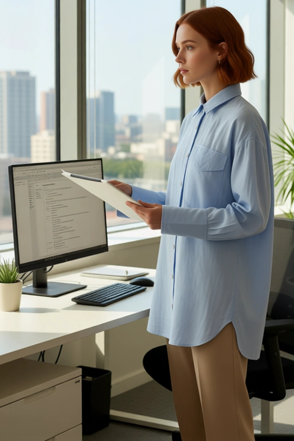 Kadın Oversize Keten Gömlek Fonksiyonel Dayanıklı Kaliteli Konforlu Estetik Premium Modern