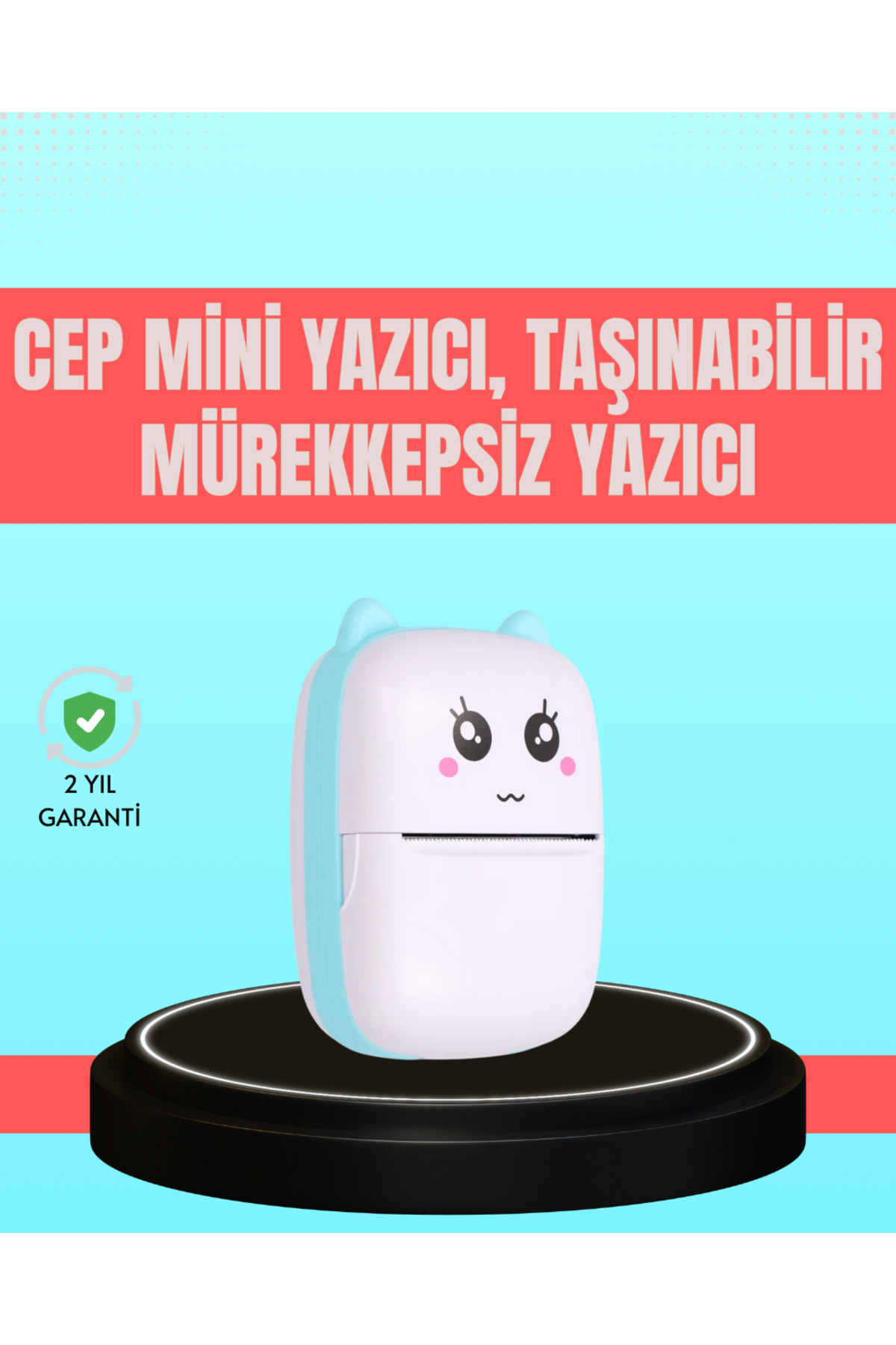 ZERO LAND NRTMSA Bluetooth Bağlantılı Mini Termal Yazıcı Öğrenci ve (222451) Ofis İçin