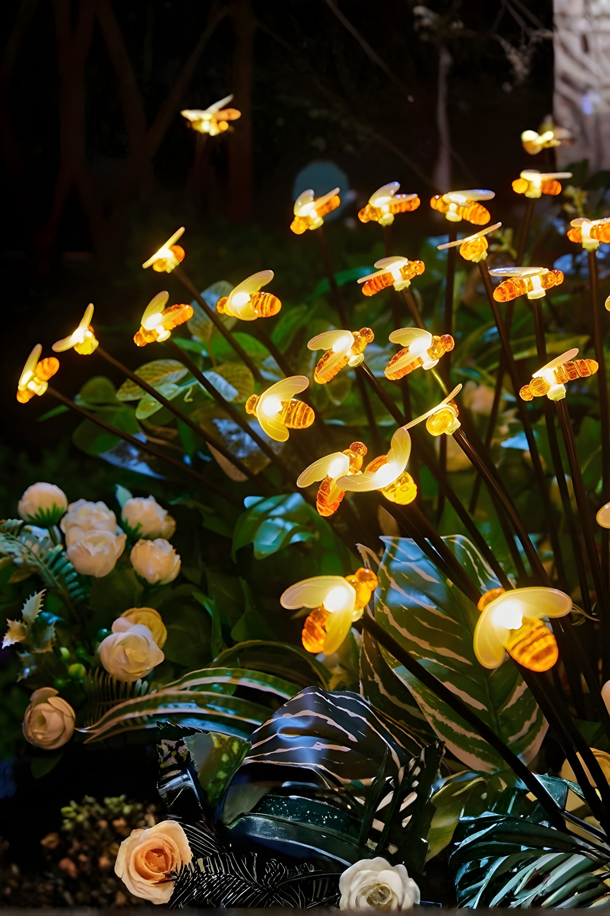 HYPENS 6'lı Solar Bal Arısı Bahçe Lambası – Güneş Enerjili LED Dekoratif Aydınlatma Peyzaj Lambası