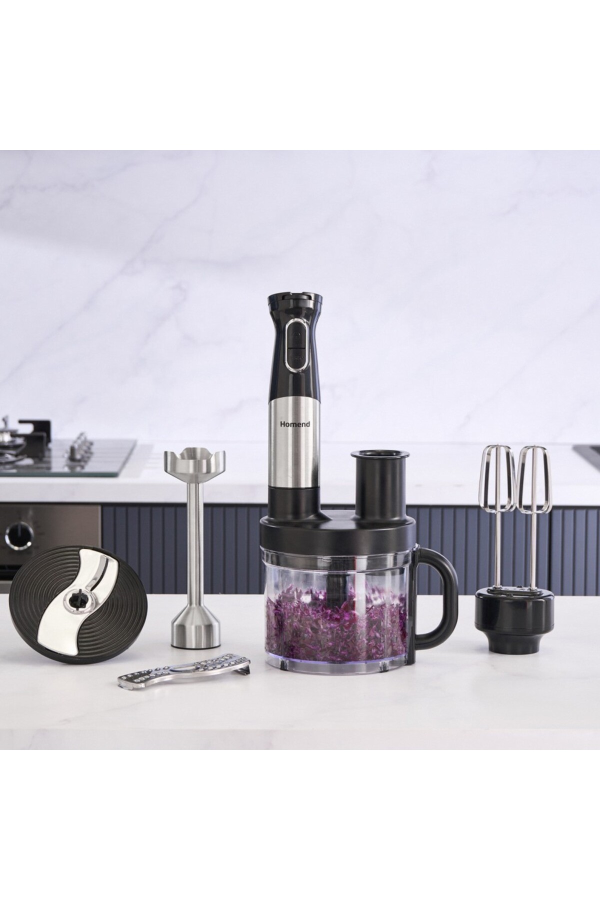 HOMEND Functionall 2848EU Küchenmaschine 1500W Edelstahl