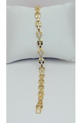 NİSA HOME Kadın 14 Kaplama Zirkon Taşlı Kadın Bileklik – Şık ve Parlak Takı T...