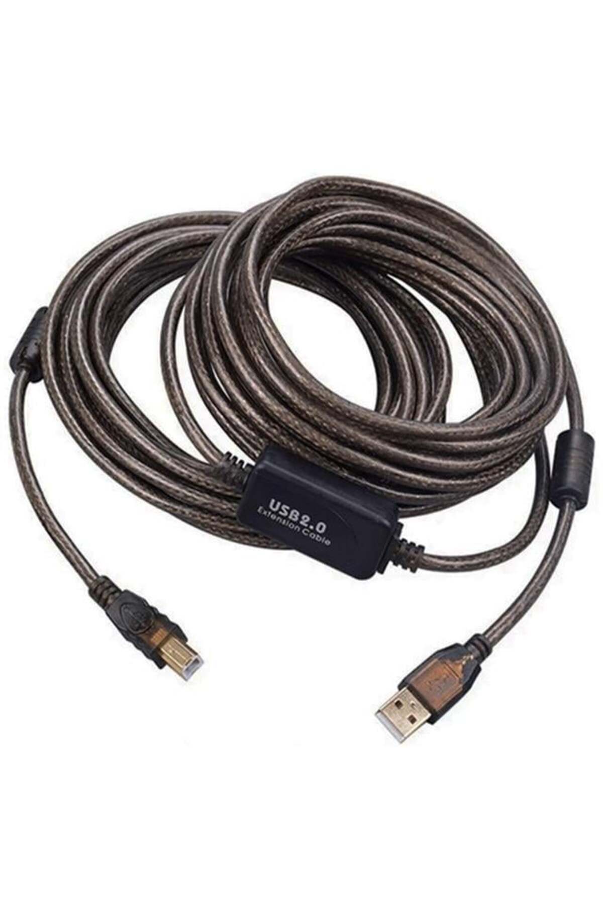 REXAY Powermaster Pm-29486 Şeffaf Chipset 10 Metre Usb 2.0 Yazıcı Kablosu