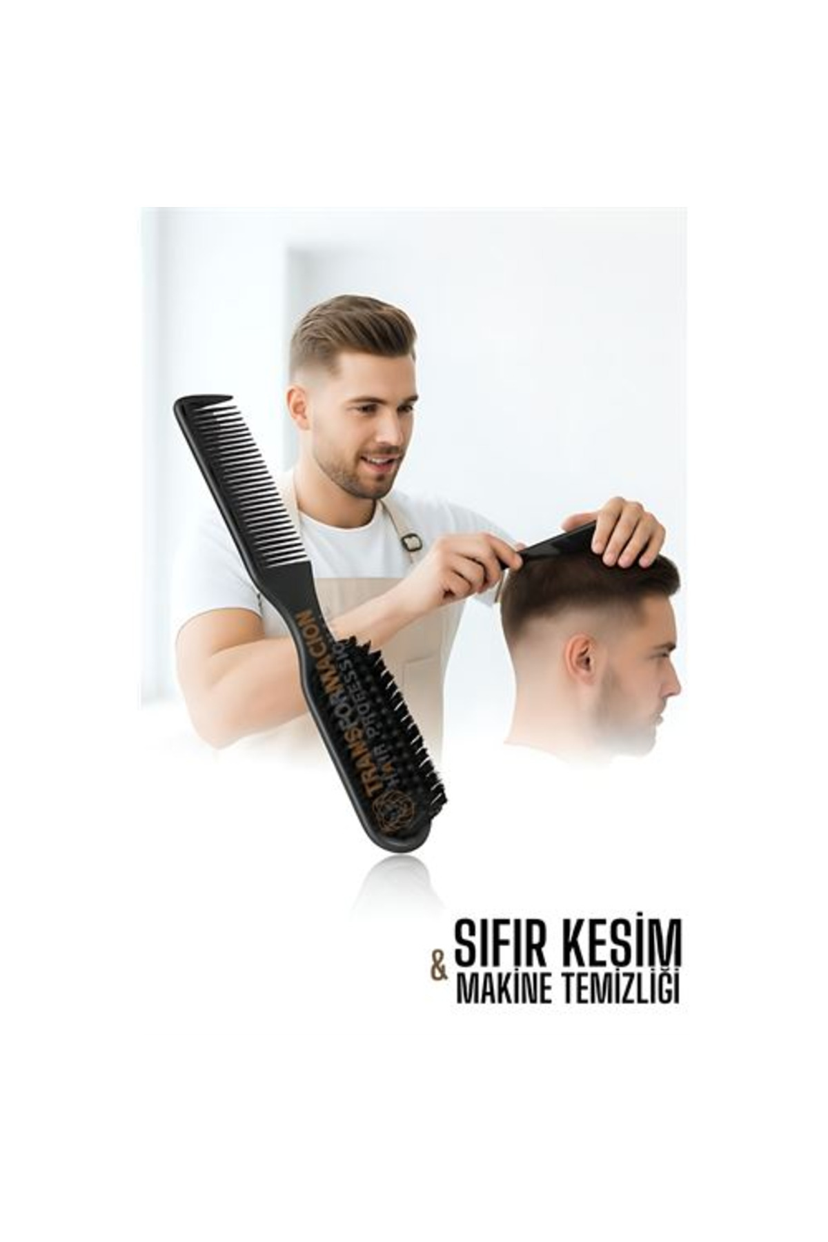 mudikonsept Fade Fırça - Berberler İçin Sıfır Kesim ve Makine Temizleme Fırçası