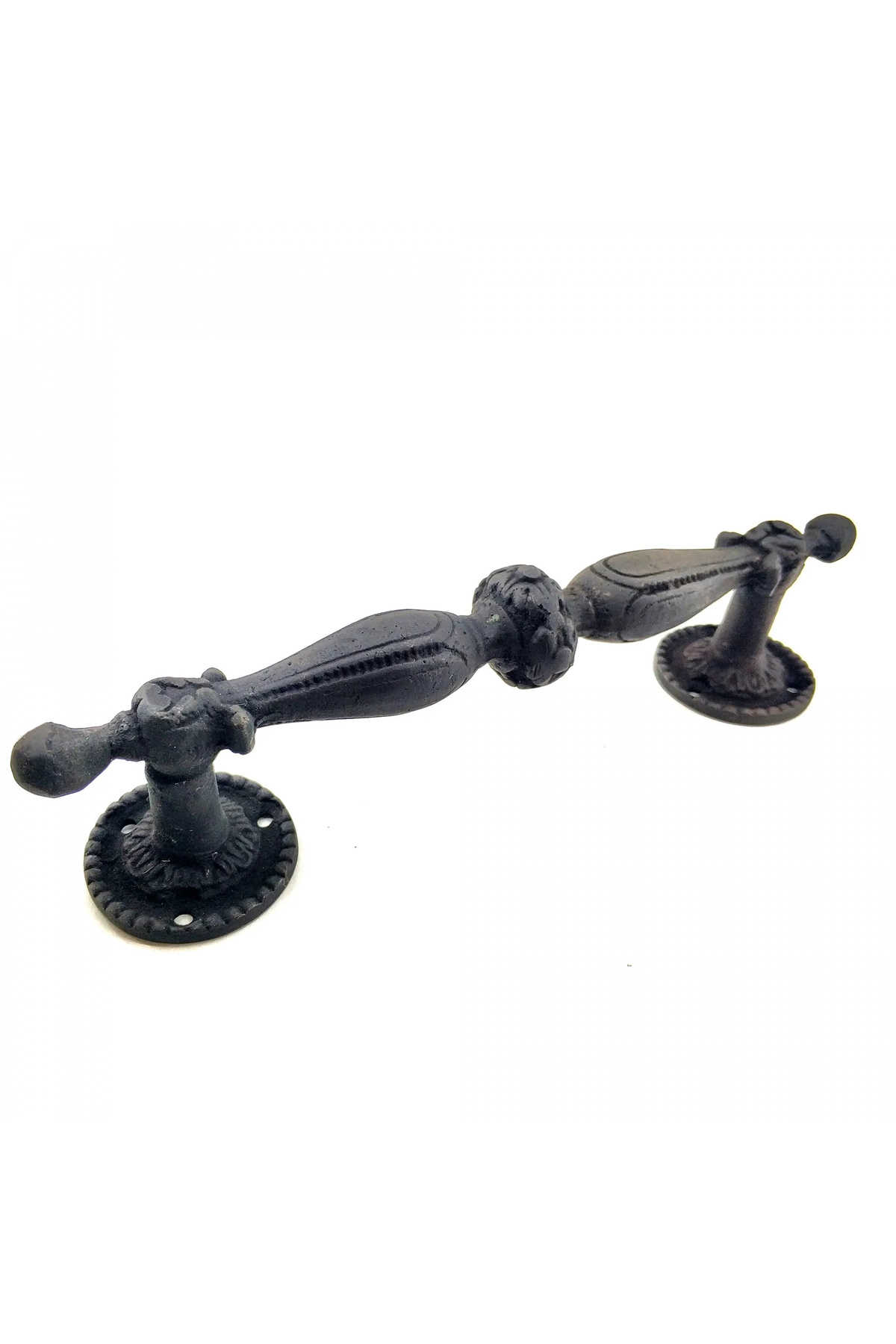 BYDNZ SHOP Antika Tarz Dekoratif Pirinç Sütun Çekme Kapı Kolu - 219x49 Mm, Oksit