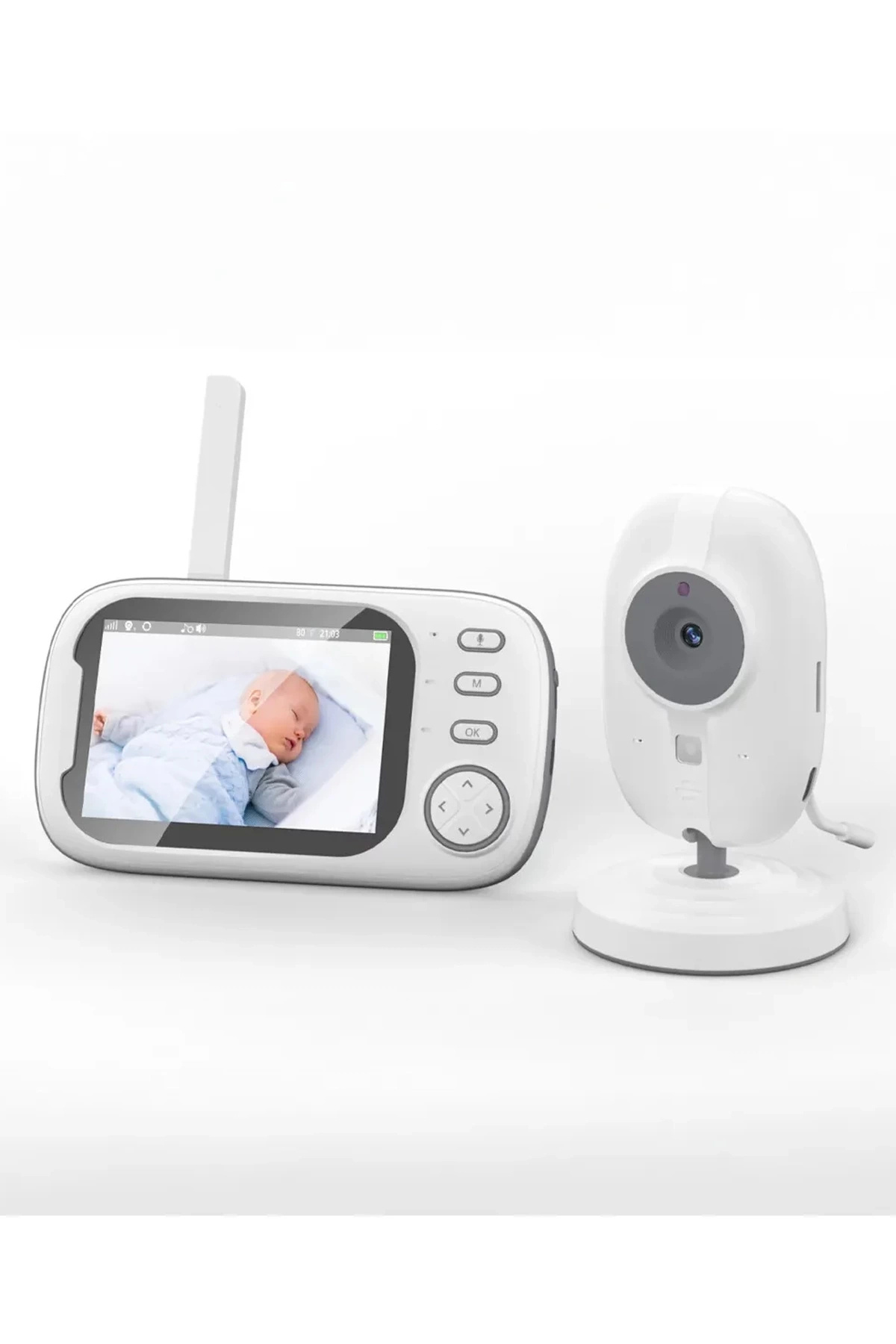 eco port Gece Görüşlü Bebek Odası Kamera Sıcaklık Uyarısı Izleme Ekranı