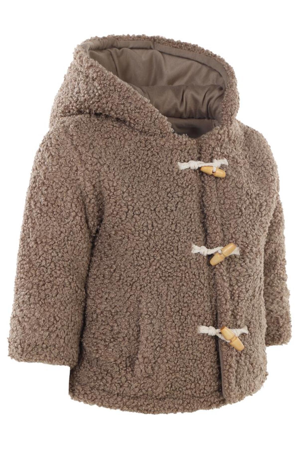 Civil Baby Çoban Düğme 6-18 Ay Mont - Kahverengi 18-24 Ay fotoğrafı 6 (önizleme)