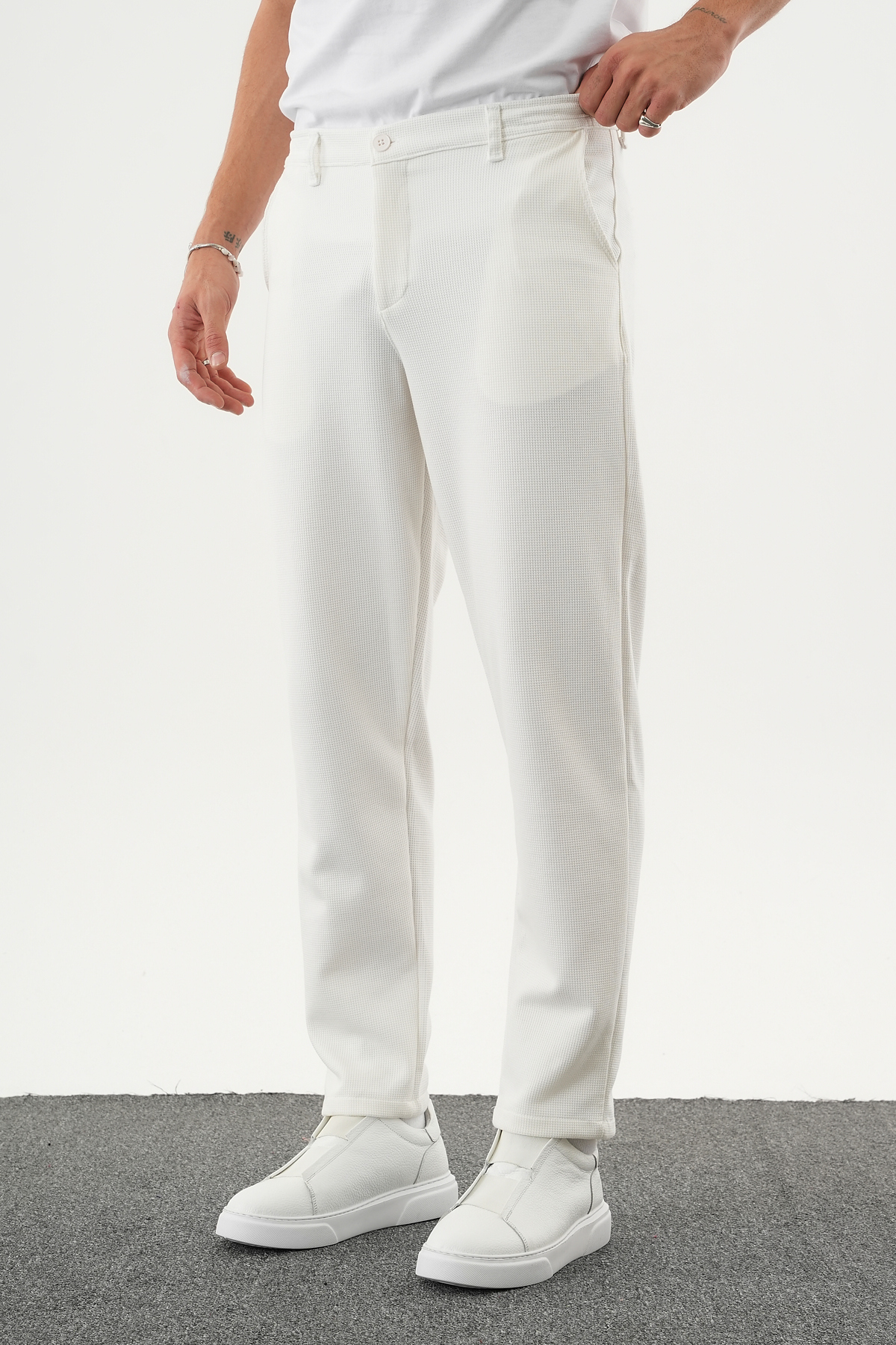 ARDEN Kışlık Kalın Slim Fit Kemerli Erkek Pantolon — 4