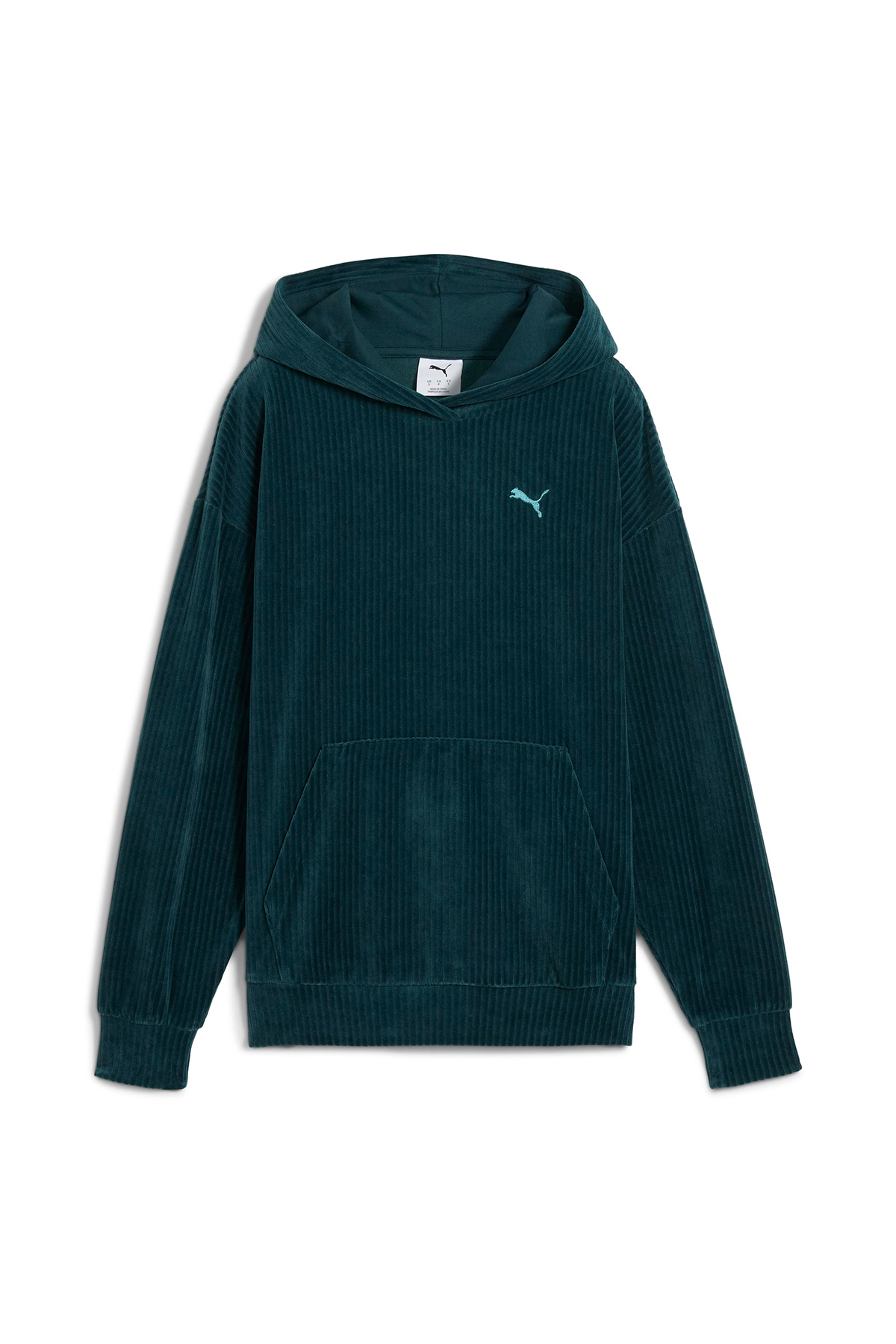 Puma Ess Elevated Velour Kadın Yeşil Günlük Stil Sweatshirt 68810775 görsel 4