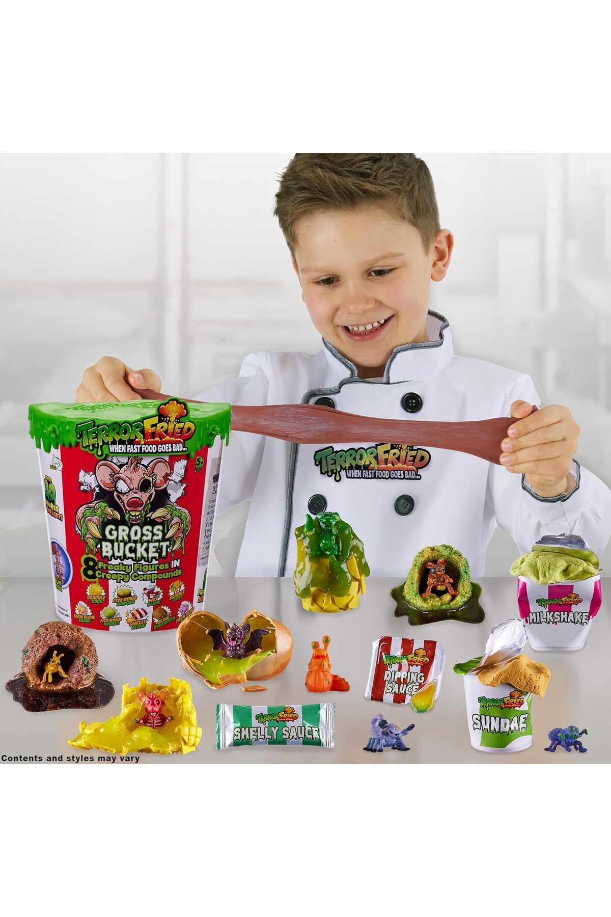 Cici Oyuncak Terror Fried Gross Bucket 9 lu Mega Menü ve 8 Gizemli