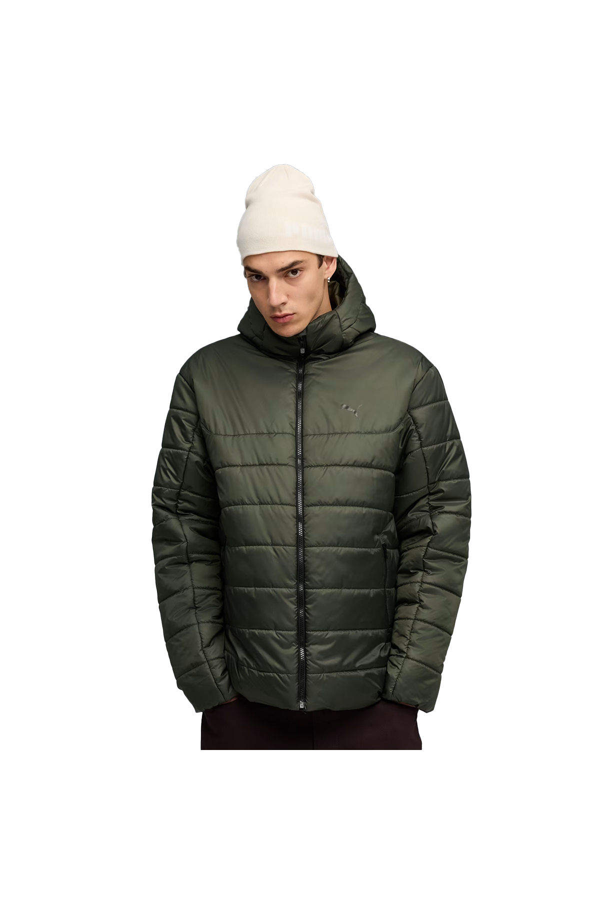 Puma Ess Hooded Padded Erkek Yeşil Günlük Stil Mont 68521170 - Fiyatı