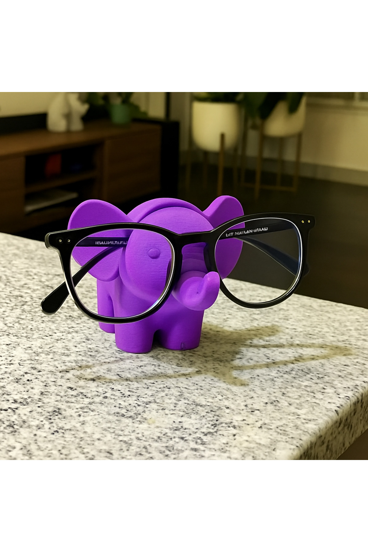 SLM Sevimli Fil Gözlük Standı Mor