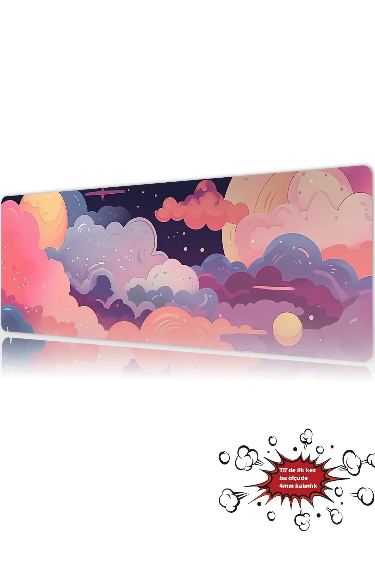 Dreamscape Sky 90x40 4MM Thickness Premium Gaming player mousepad, Anti Slip XXL mouse pad