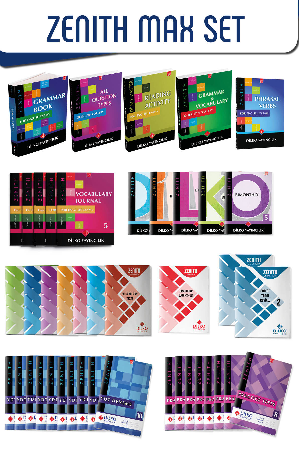 【新品】DistinctionⅠ,Ⅱ,Ⅲ VOCABULARIST4冊セット Dilko Yayıncılık Dilko Zenith YKS-DİL (YDT) Hazırlık Seti (Max