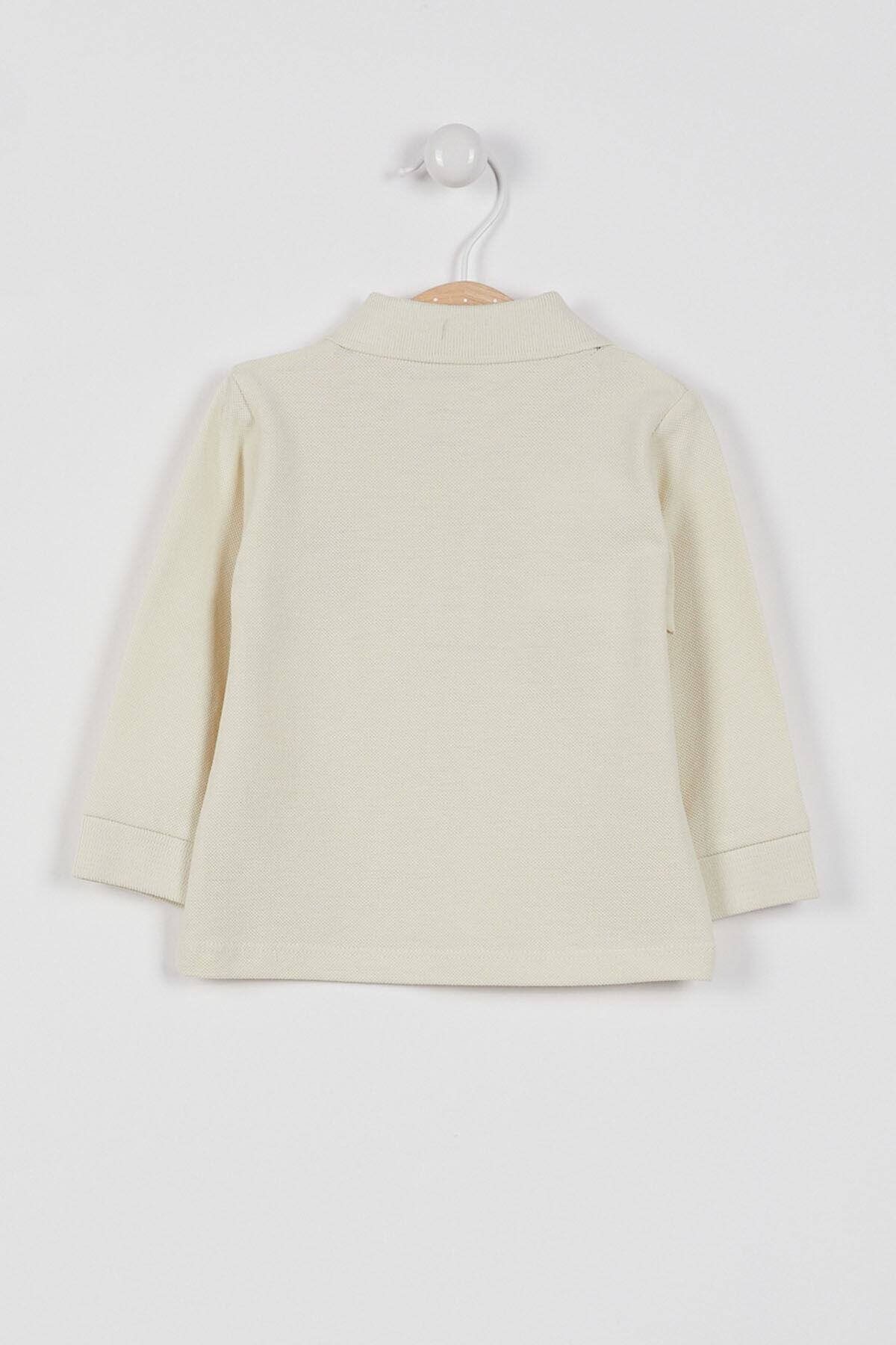 U.S. Polo Assn. U.s. Polo Assn Lisanslı Classic Ekru Bebek Uzun Kol Yakalı Sweatshirt fotoğrafı 2 (önizleme)