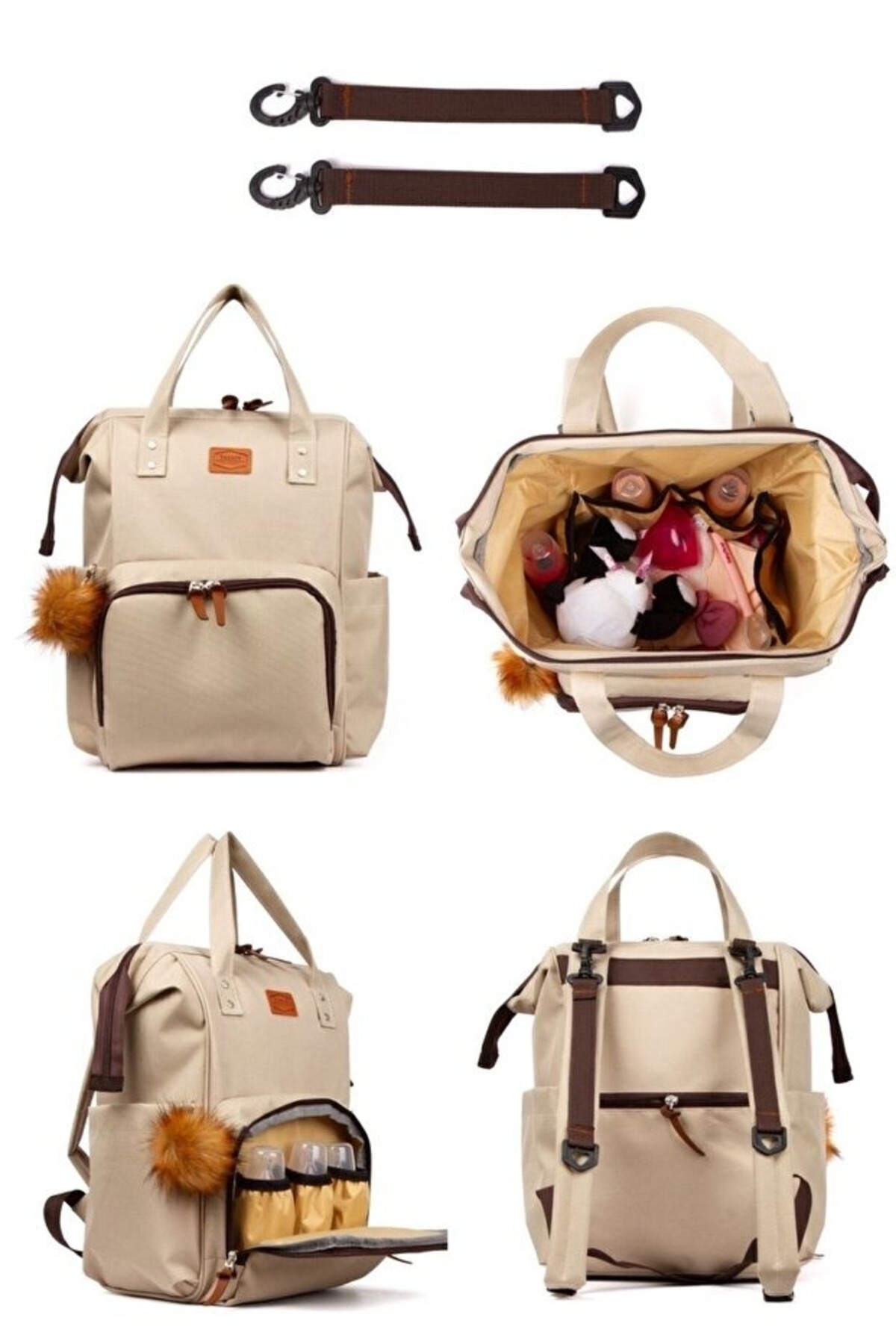 Disanuva Mommy Bag Anne Çantası + Anne Bebek Bakım Sırt Çantası Seti fotoğrafı 6 (önizleme)