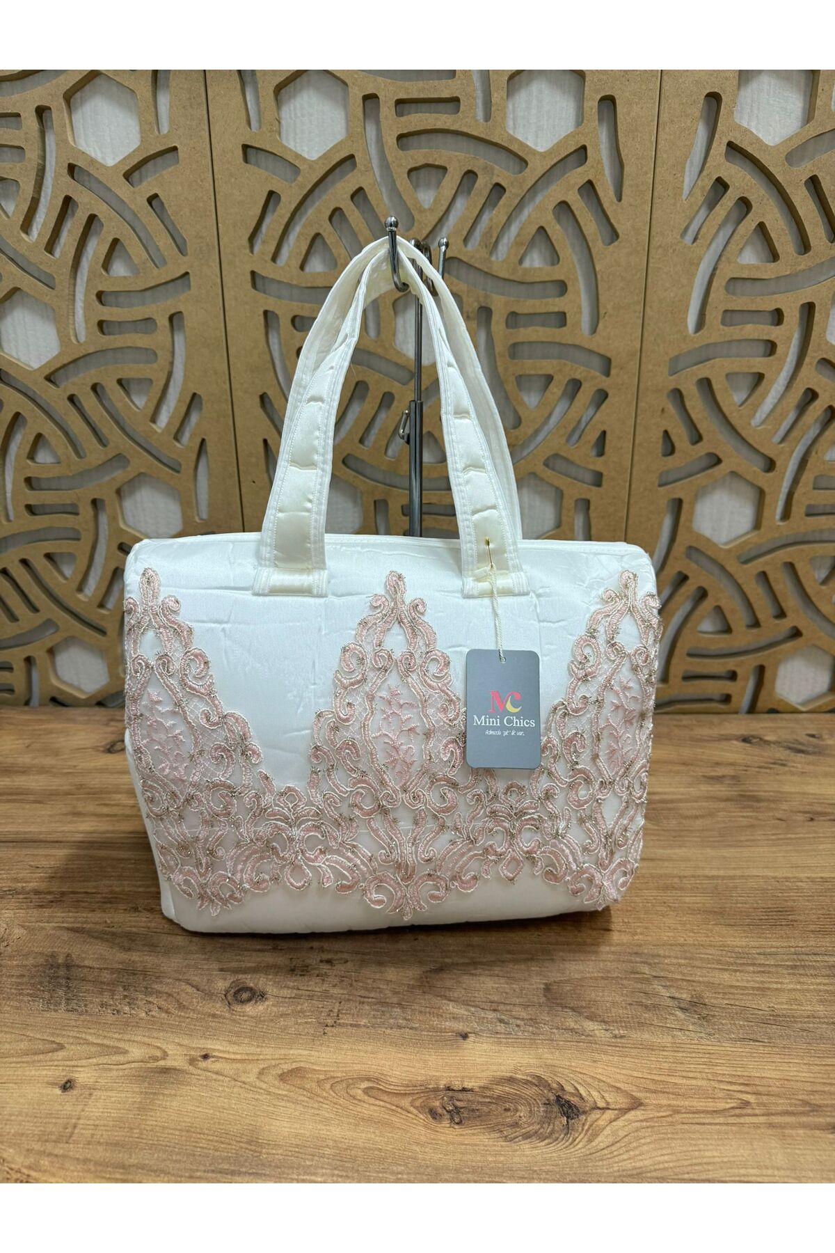 İLALKİDS Dantelli Bebek Taşıma Çantası Anne Çantası fotoğrafı 4 (önizleme)