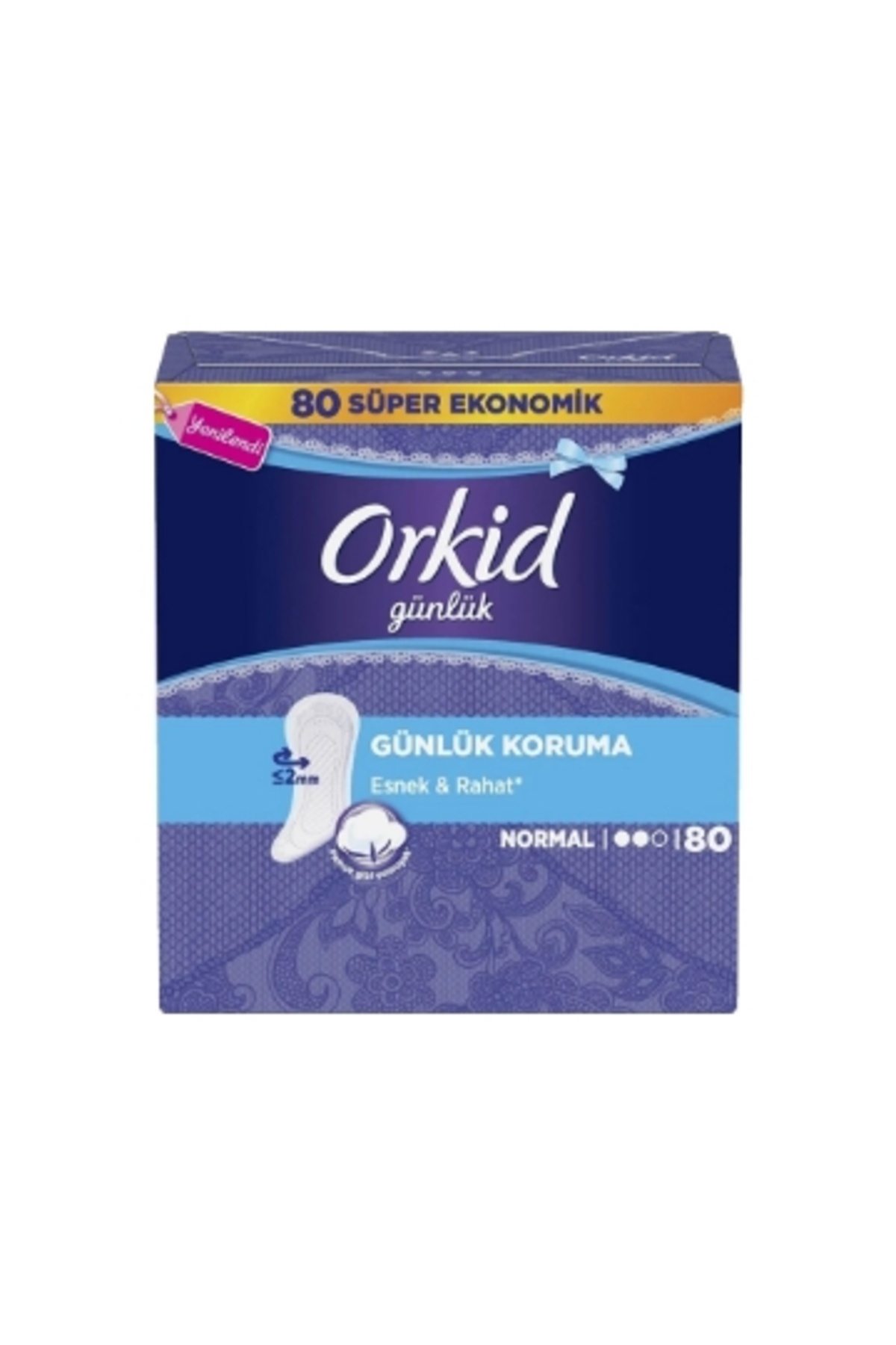 Orkid Günlük Ped Süper Eko Normal 80'Li 4 Adet