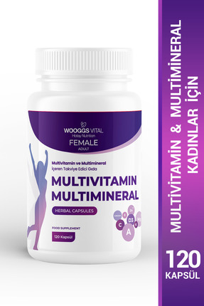Hotay Nutrition Wooggs Vital Yetişkin Kadınlar İçin Multivitamin ve Multimine...