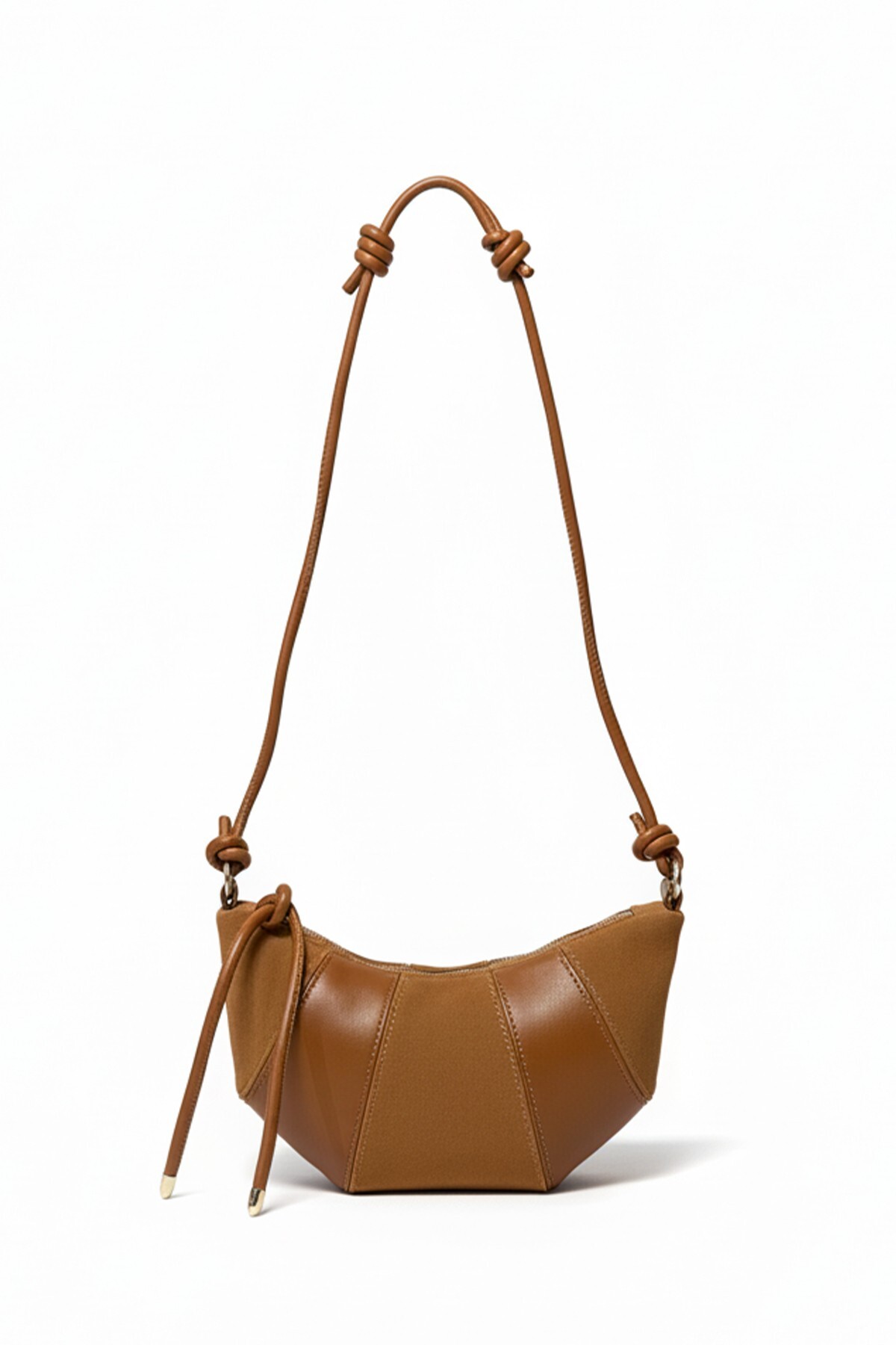 Tan Croissant Shoulder Bag