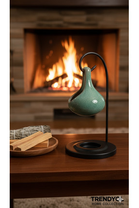 Aruz Seramik Askılı Buhurdanlık Oksit Yeşili – Aromaterapi