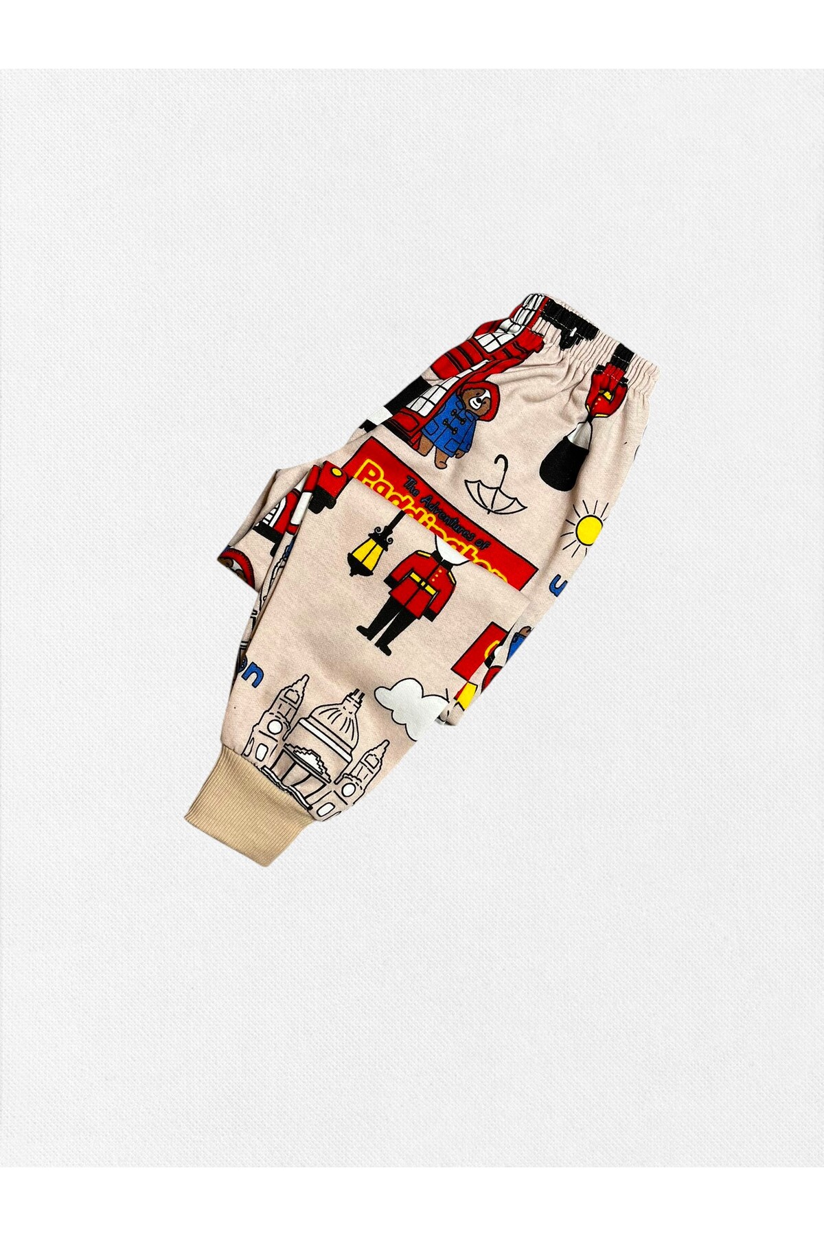 Fil Kids Erkek Çocuk %100 Pamuklu Bej Renk Londra Desenli Uzun Kollu Şardonlu Kışlık Pijama Takımı fotoğrafı 5 (önizleme)
