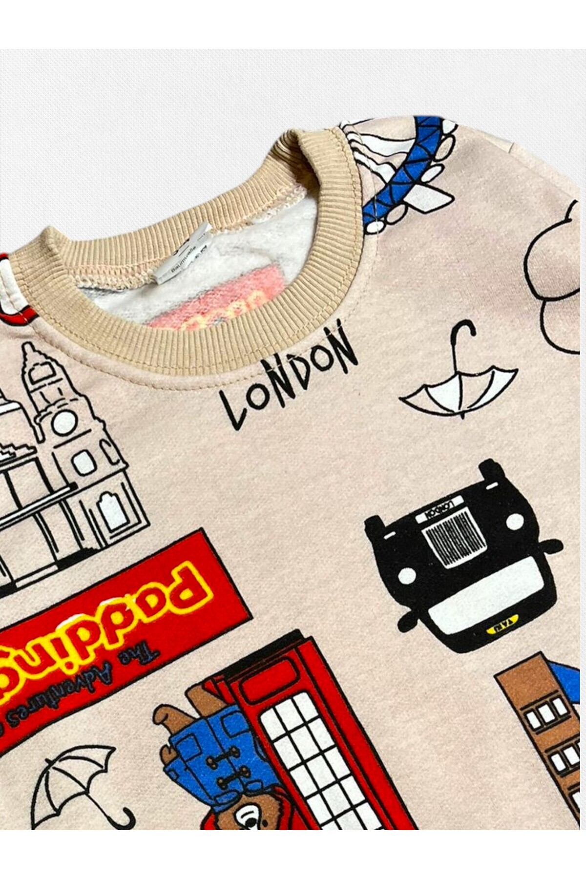 Fil Kids Erkek Çocuk %100 Pamuklu Bej Renk Londra Desenli Uzun Kollu Şardonlu Kışlık Pijama Takımı fotoğrafı 2 (önizleme)