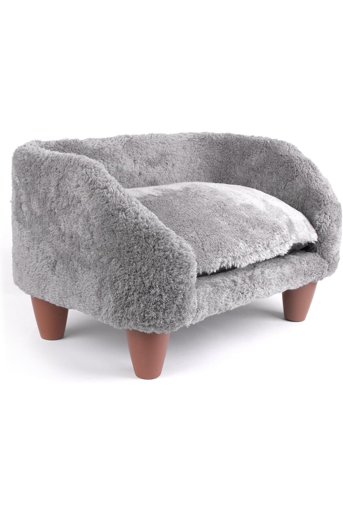 AyrStore Peluş Kedi Koltuğu – Yumuşak ve Lüks Kedi Köpek Yatağı, Çıkarılabilir ve Yıkanabilir K