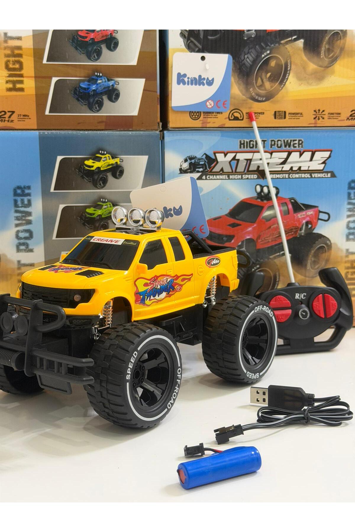 KİNKU Uzaktan Kumandalı Şarjli Arazi arabası Full Fonksiyon Işıklı