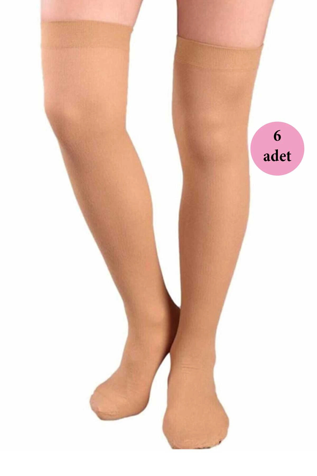 Müjde 6 Adet Mus Kaçmaz Lastikli Çorap 70 denye 38 Bronz