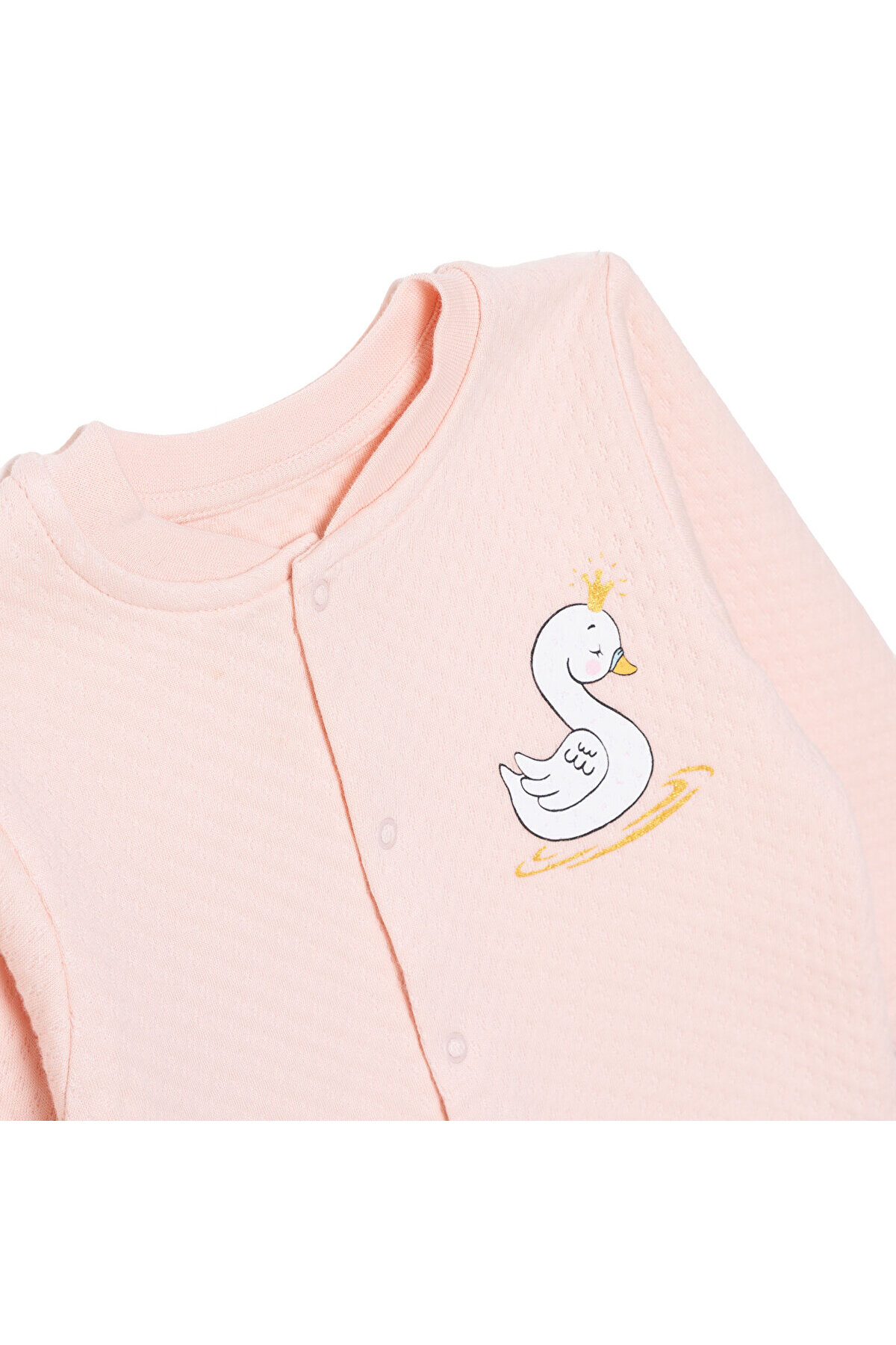 ebebek Hello Baby HelloBaby Kız Bebek Kapitone Hırka Kapitone Örme Bisiklet Yaka Atlet Kol fotoğrafı 3 (önizleme)