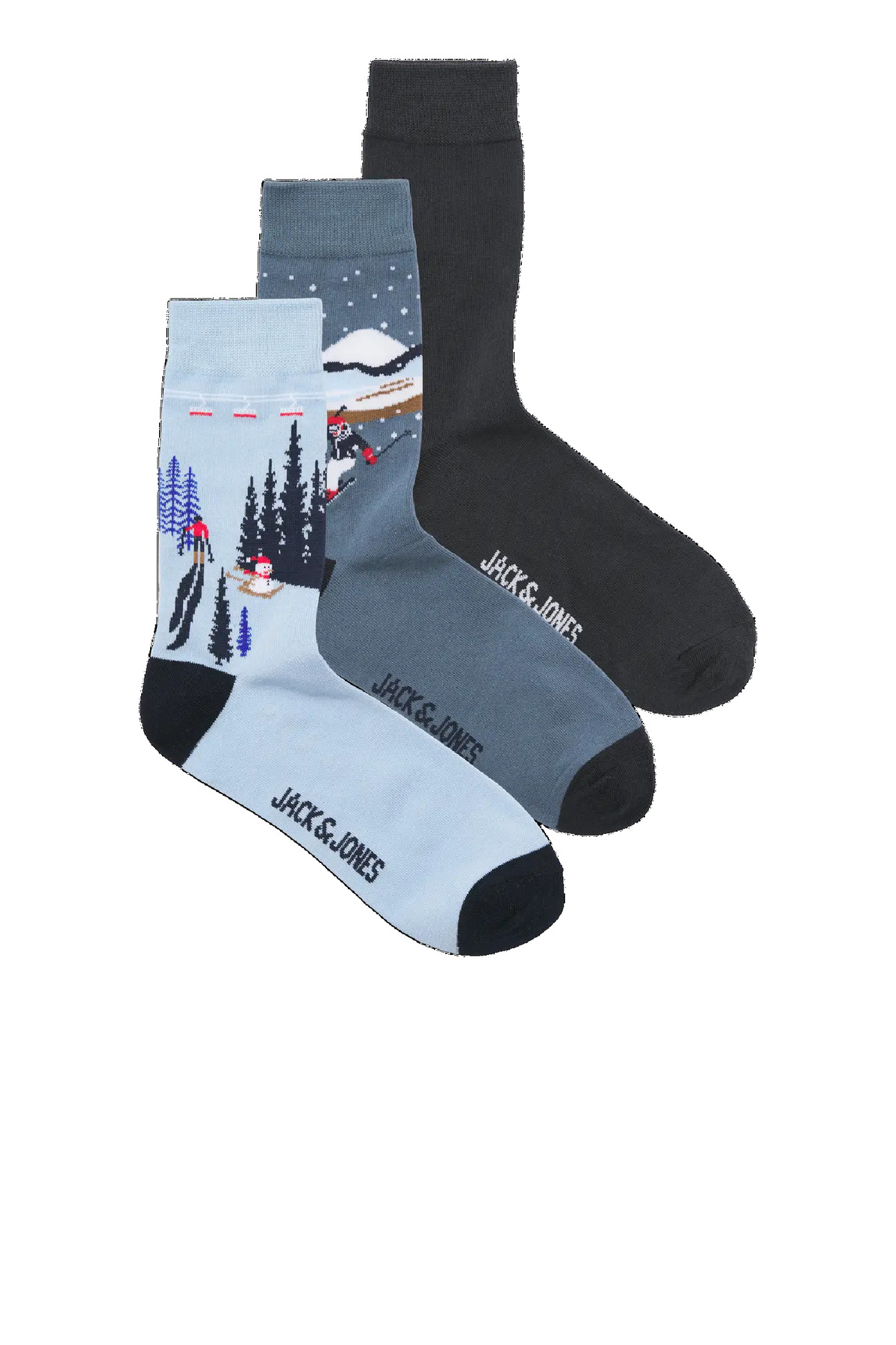 جک اند جونز جوراب مردانه مدل JACSKING LANDSCAPE SOCKS بسته ۳ عددی ۱۲۲۸۴۹۹۲