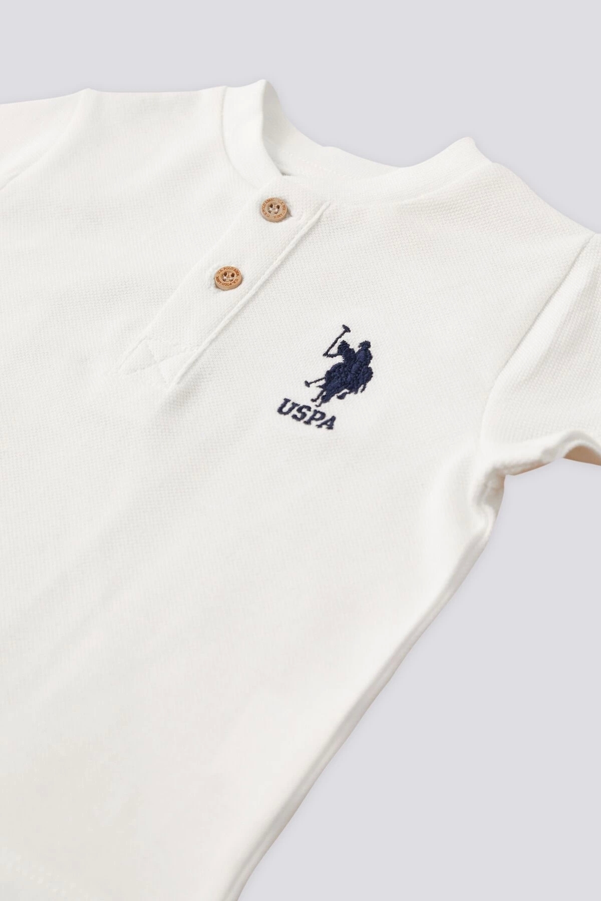 U.S. Polo Assn. Us Polo Assn Erkek Bebek Krem 2'li Takım fotoğrafı 2 (önizleme)