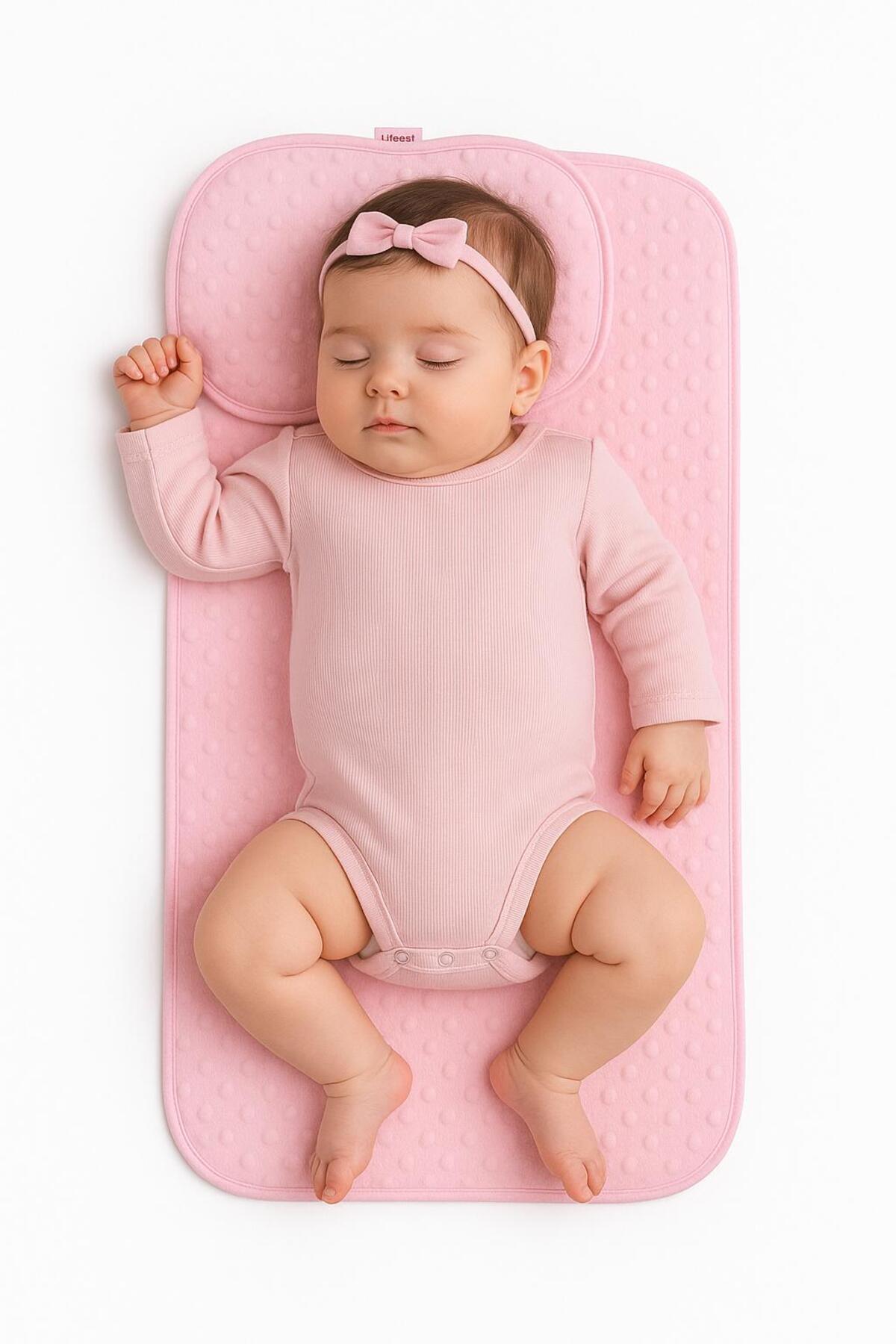 BYS BABY FASHION Nohut Desenli Bebek Alt Açma Seti Yastıklı / Bebek Alt Açma /Yenidoğan Alt Açma fotoğrafı 5 (önizleme)