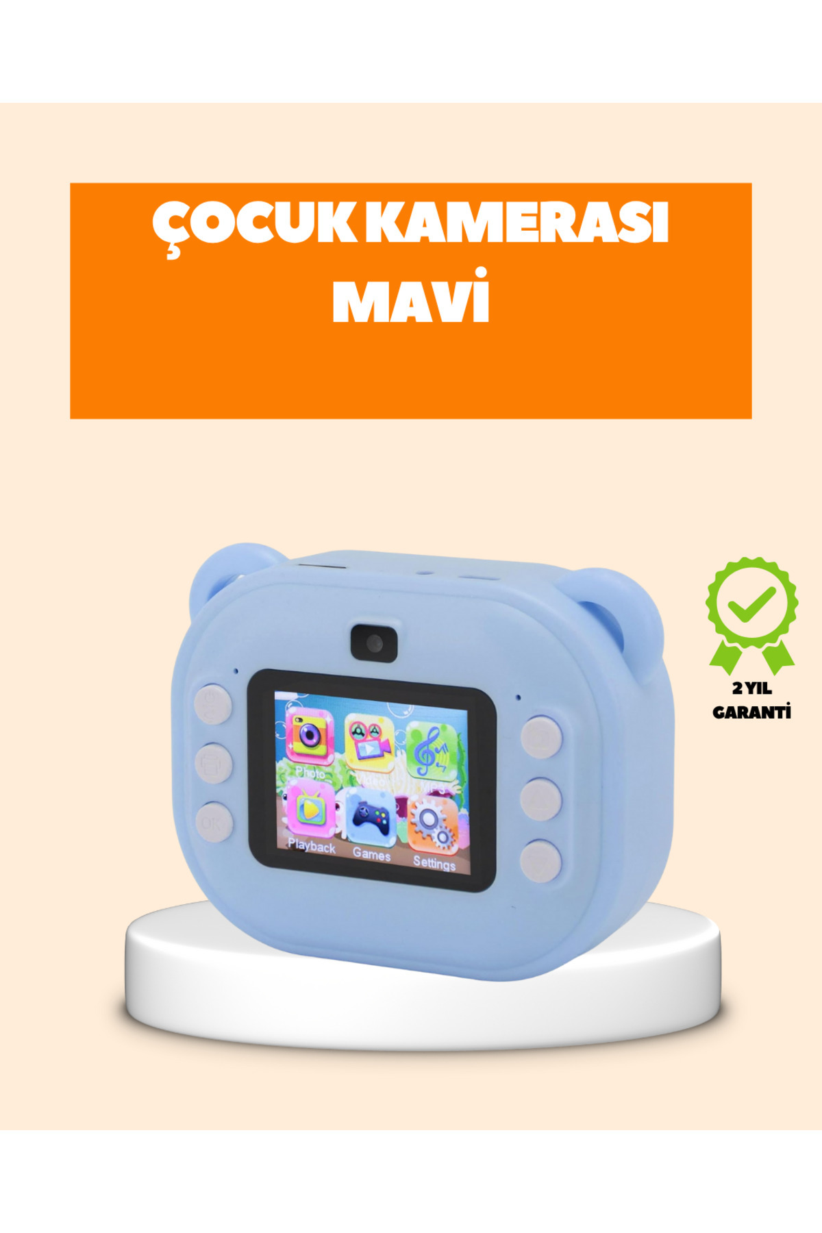 AyrStore Termal Baskı Teknolojili Anında Fotoğraf Kamerası – 24MP Çift Lens, 32GB Hafıza