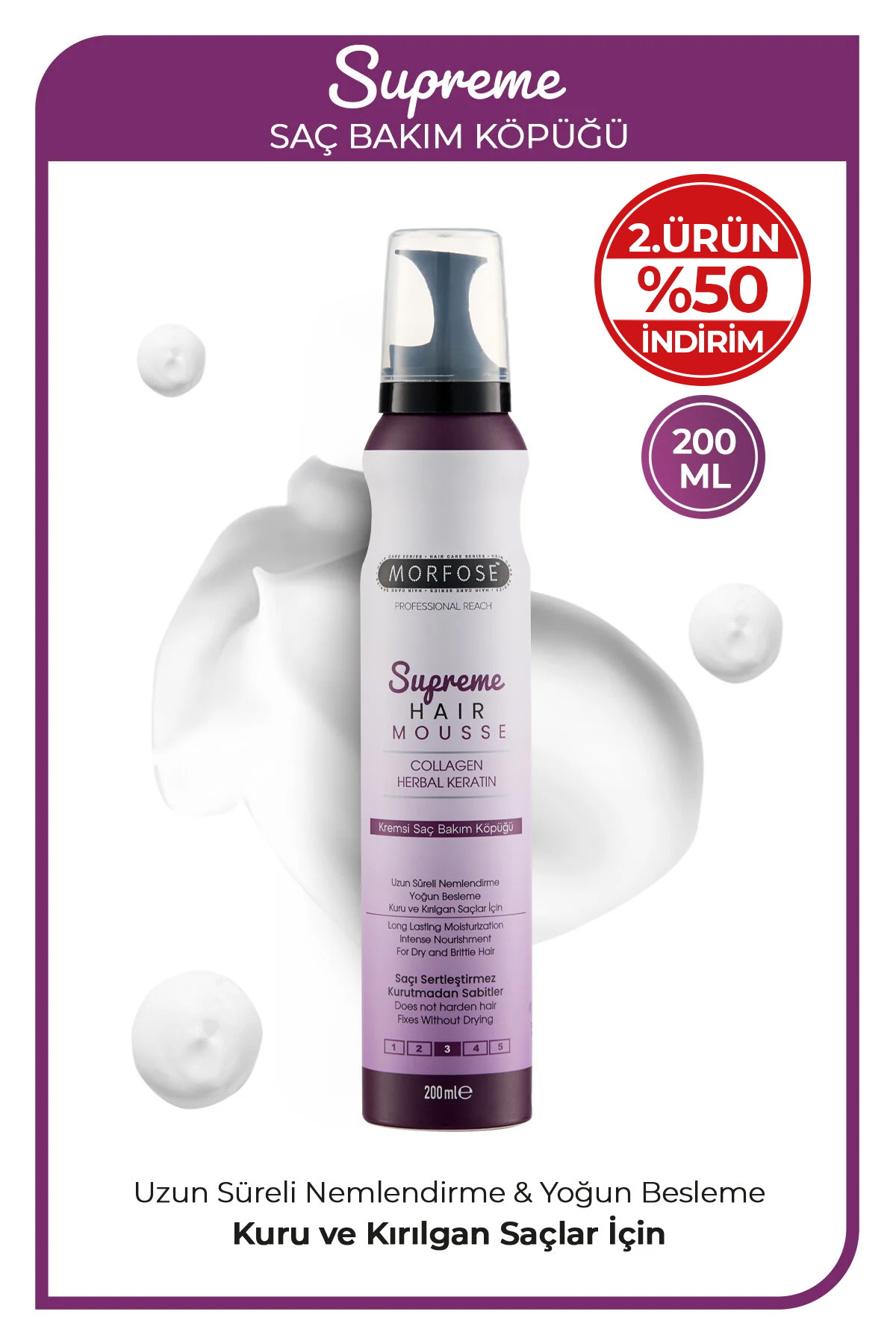 Morfose SAÇ KÖPÜĞÜ 200ML Supreme