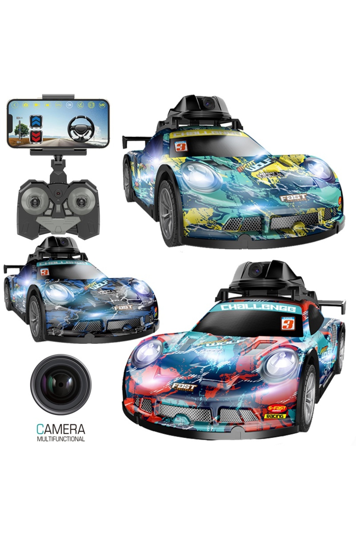 Tıfıl Toys USB Şarjlı Kameralı Oyuncak Spor Araba fotoğrafı 5 (önizleme)