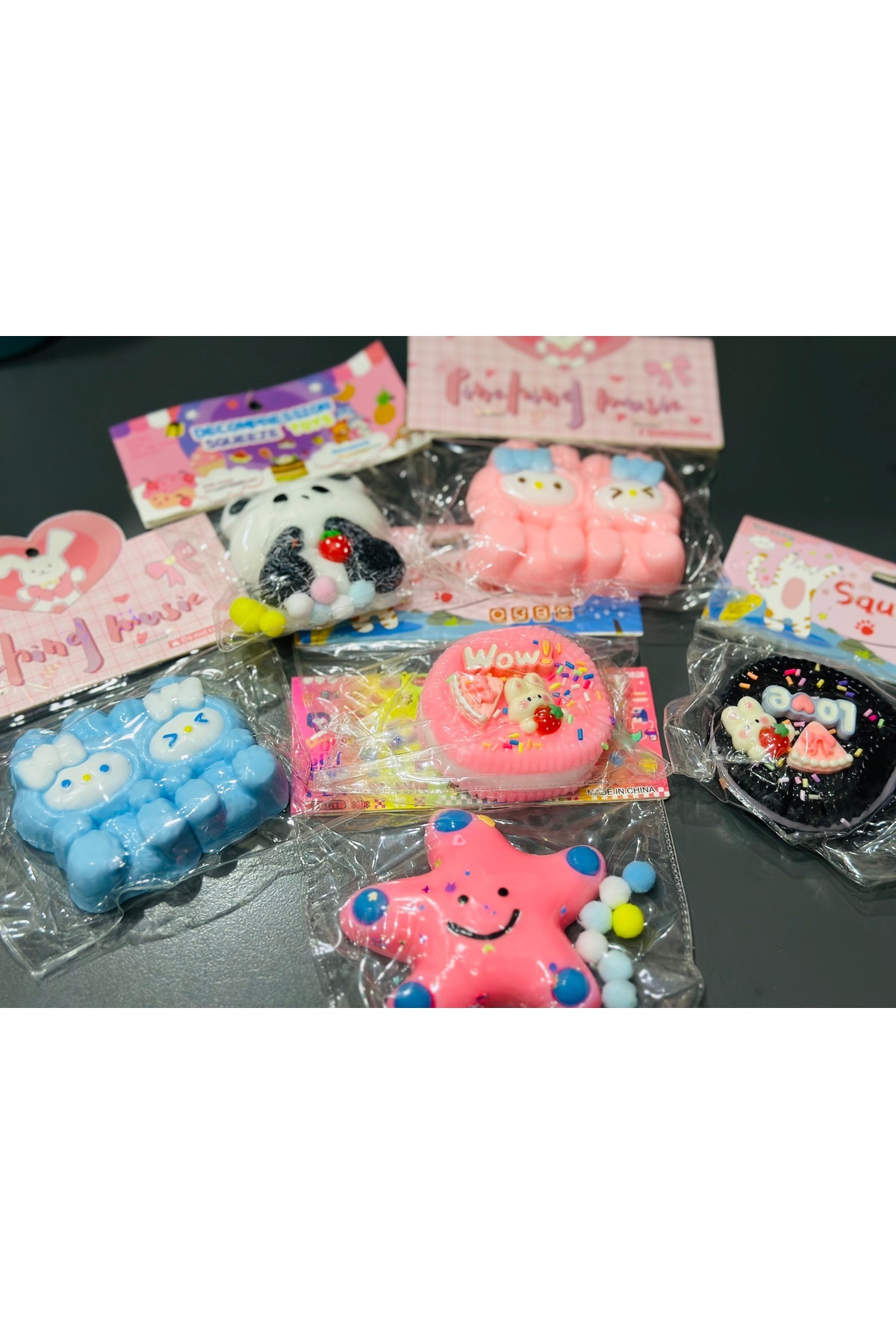 happystoretr Karışık suquşi -stres oyuncak-sıkmalık oyuncak yumuşak jel oyuncak