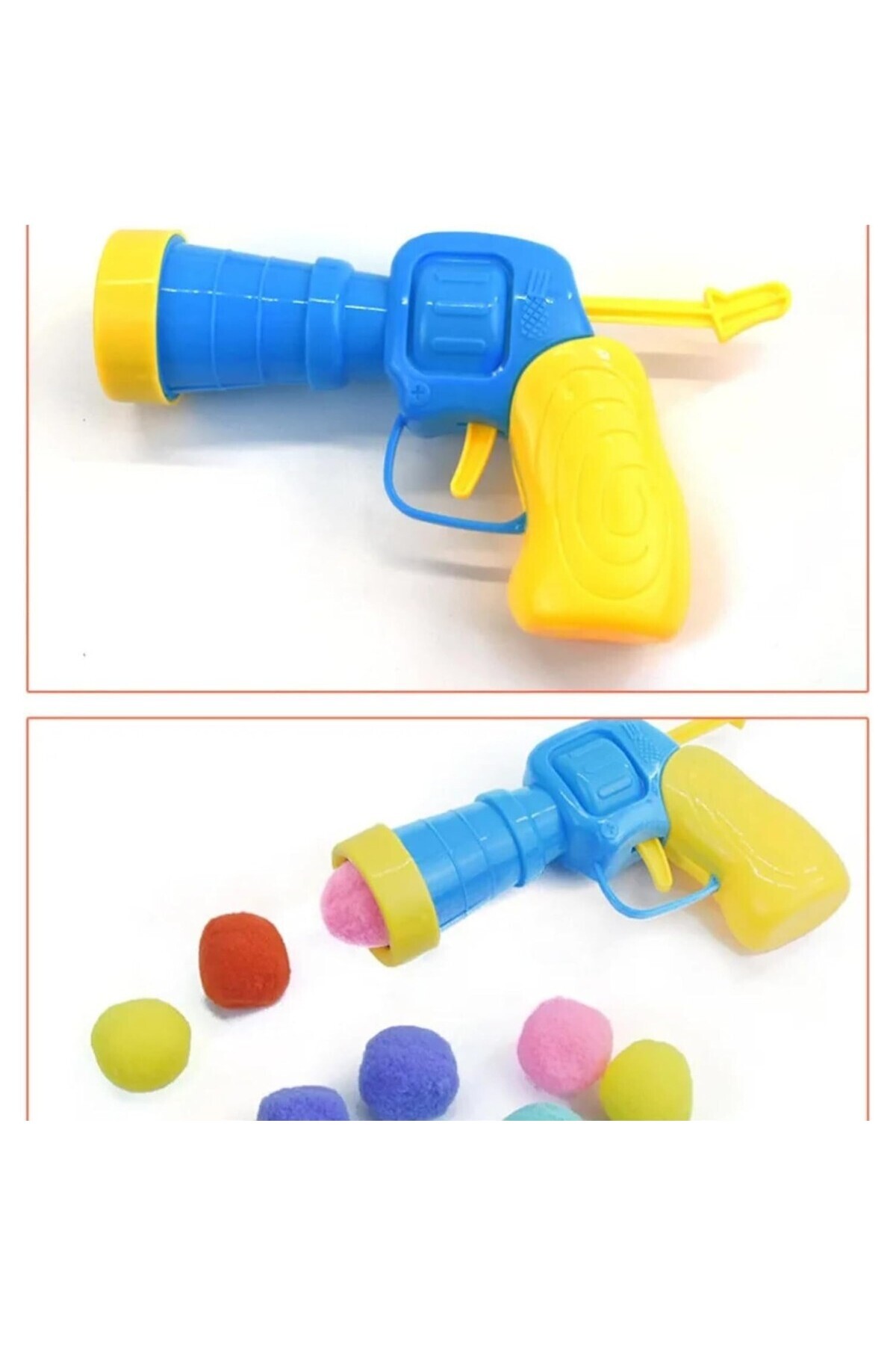 AyrStore Kedi Oyun Tabancası, Peluş Top Atan İnteraktif Kedi Oyun Tabancası - ( Peluş