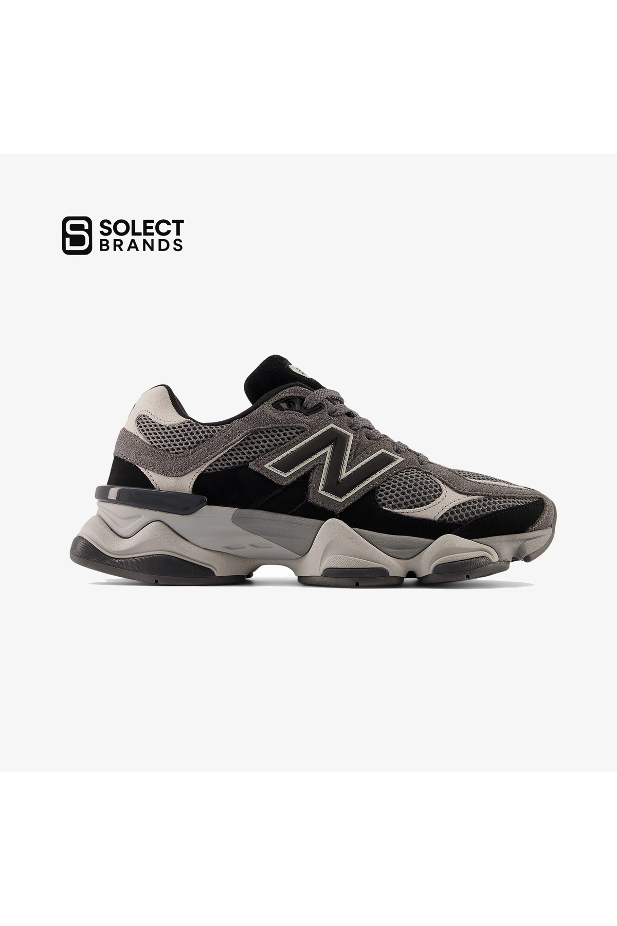کفش ورزشی مشکی یونیسکس مدل ۹۰۶۰ لایف‌استایل - Solect نیو بالانس کتانی تمرین و دویدن New Balance