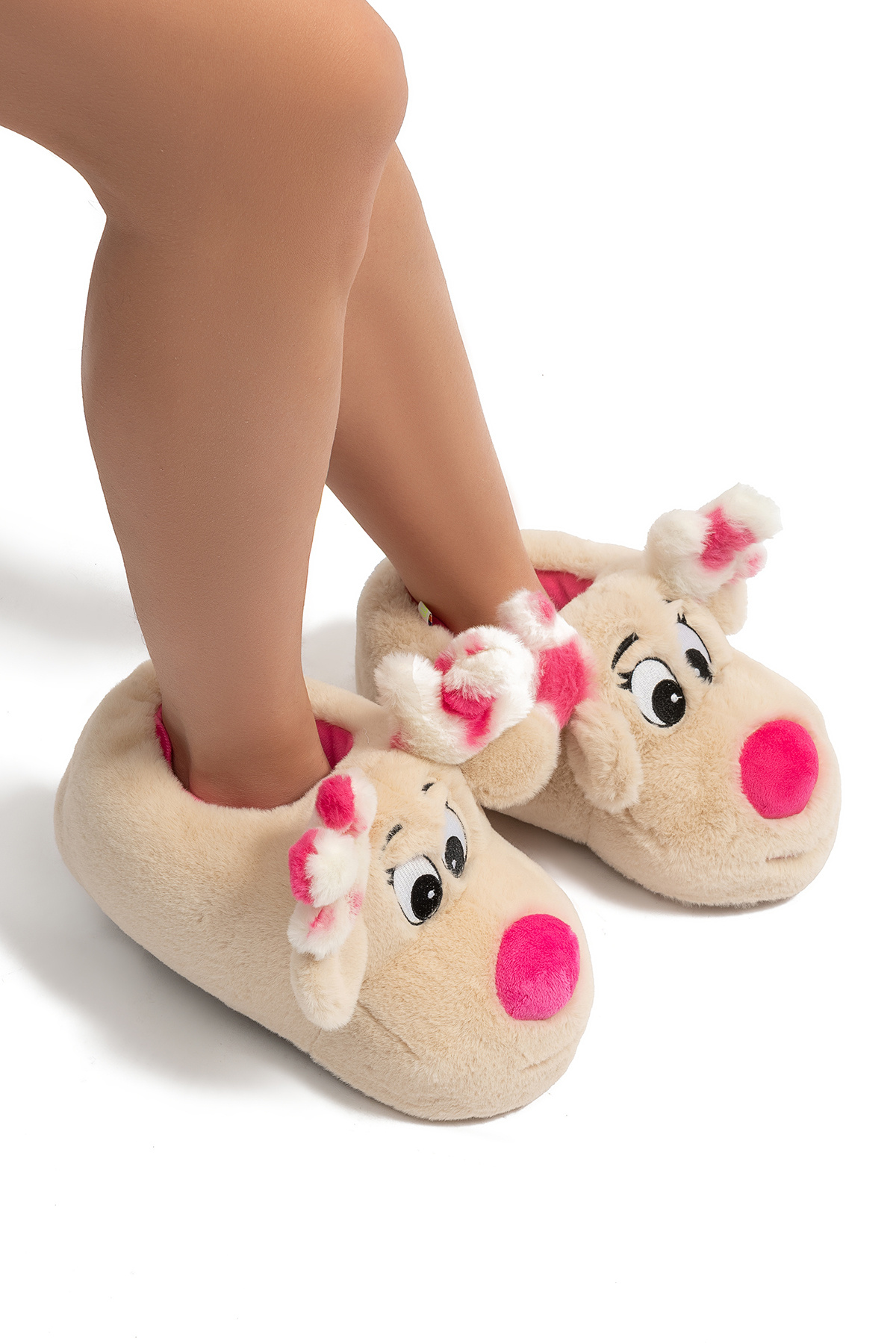 Twigy Aşk Kadın Hayvanlı Panduf Bej 36/41