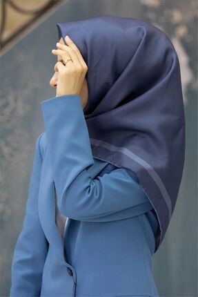 Vissona Exlusive Gri Düz Renk Dokulu Tivil İpek Eşarp-60441-18-KVS0828