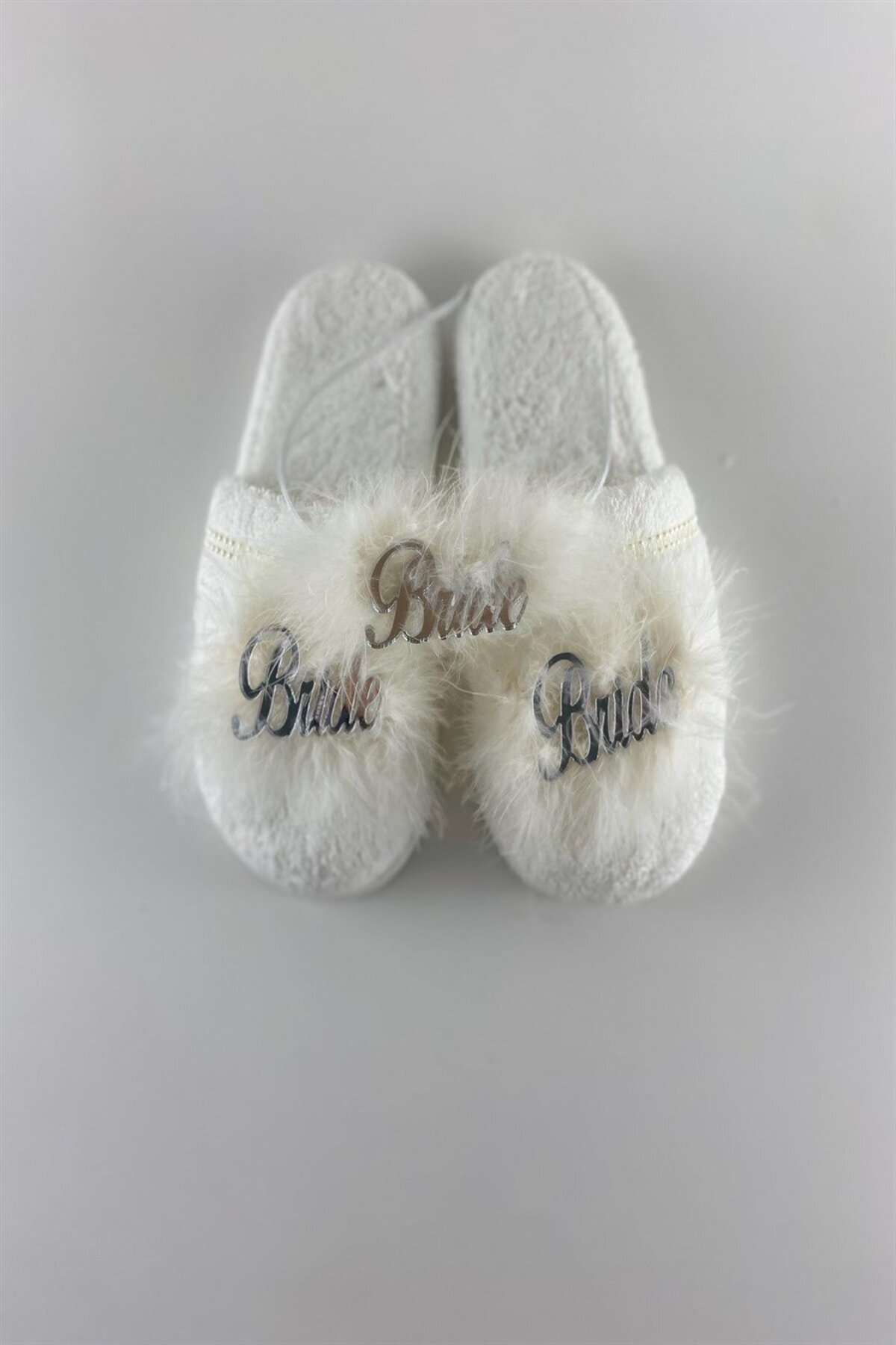 Lohusa Homewear Kadın Ekru Bride Lohusa Taç Terlik Set(Effortt)