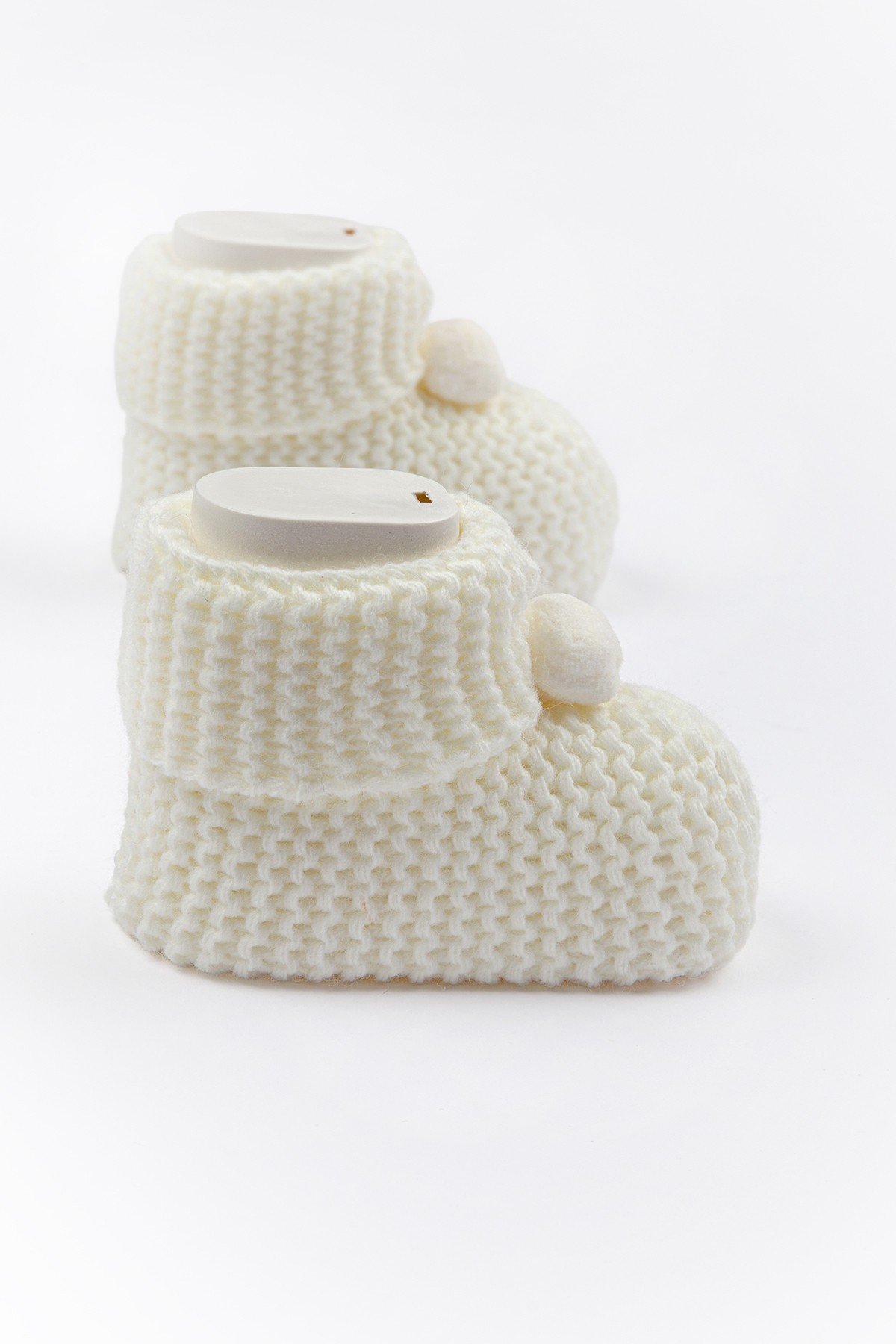 Lui Baby Bebek Patik Triko 0/6 Ay Ponponlu fotoğrafı 3 (önizleme)