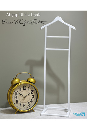 Takaz Global Doğal Ahşap Dilsiz Uşak Beyaz