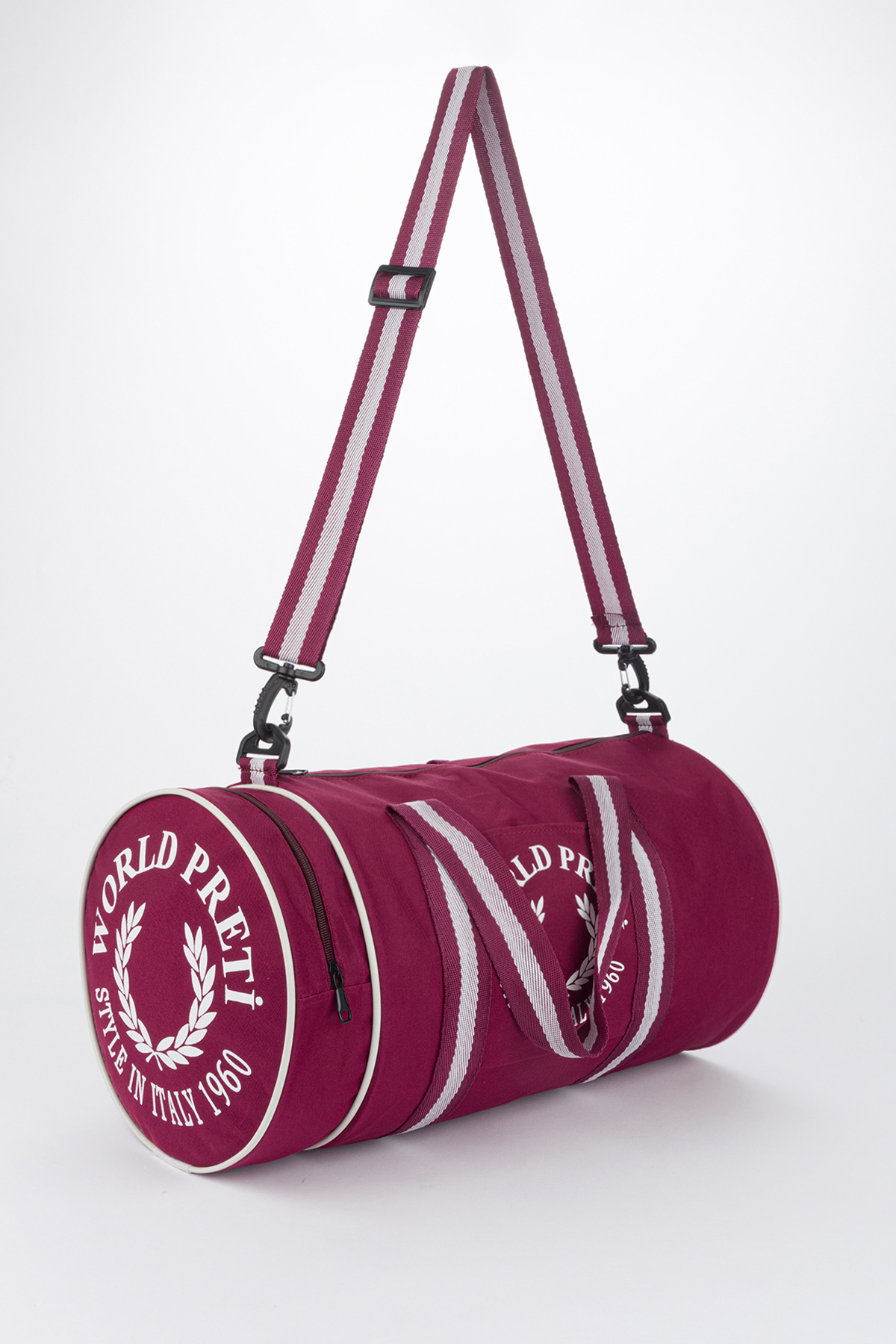 Butik  Silindir Sporcu Çantası Siyah Omuz Askılı Fitness Sp - Görsel 6