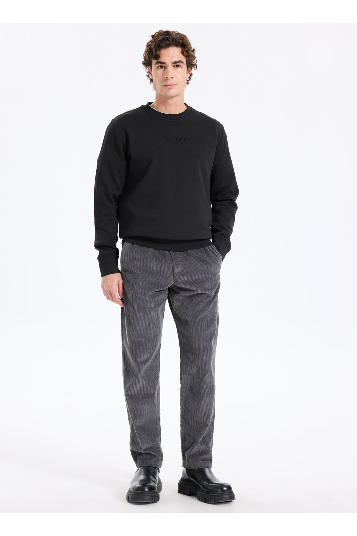 سویشرت مردانه راسته آستین بلند | لی کوپر Lee Cooper 5003310872 - تصویر 2